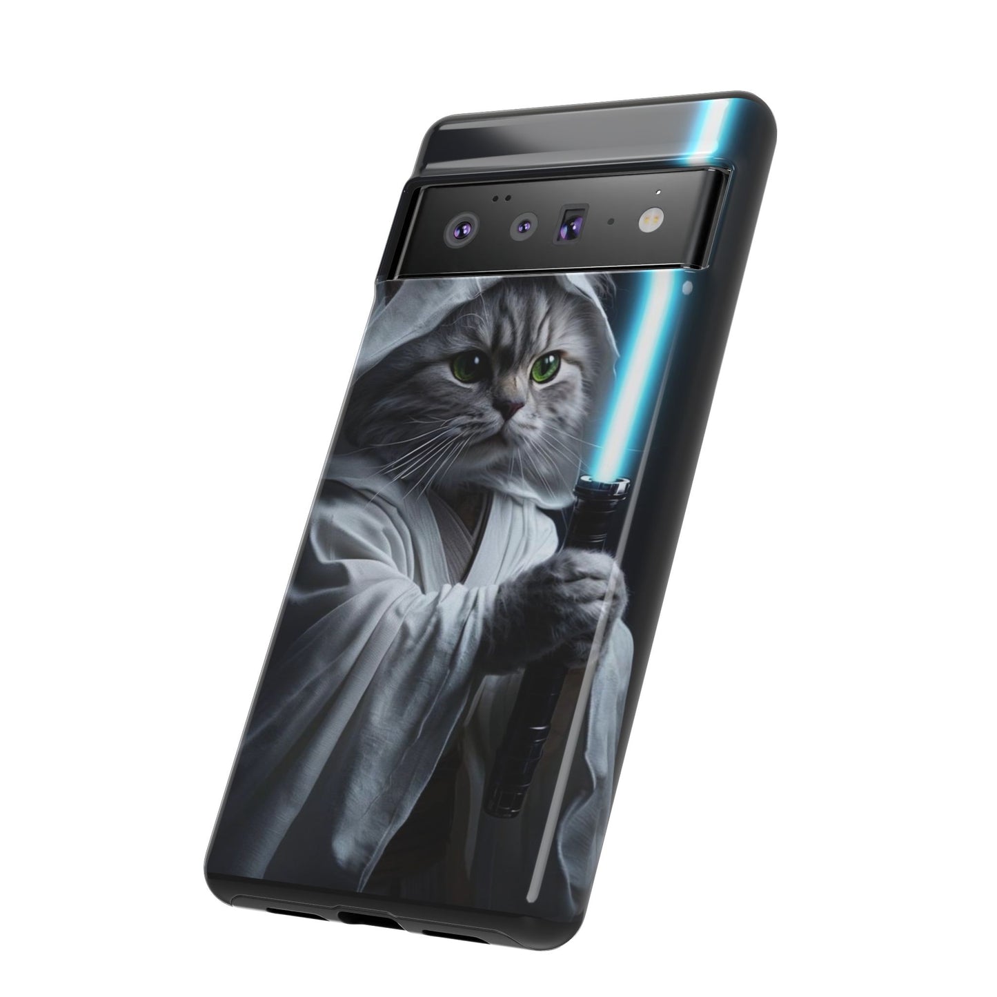 "Jedi Whisker" Mobile Phone Case (blue light sabre)