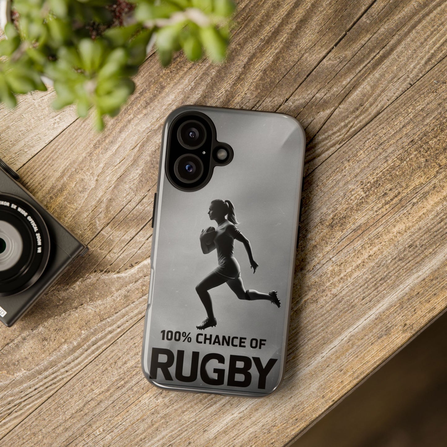 "Rain, Shine, Rugby" Mobile Phone Case