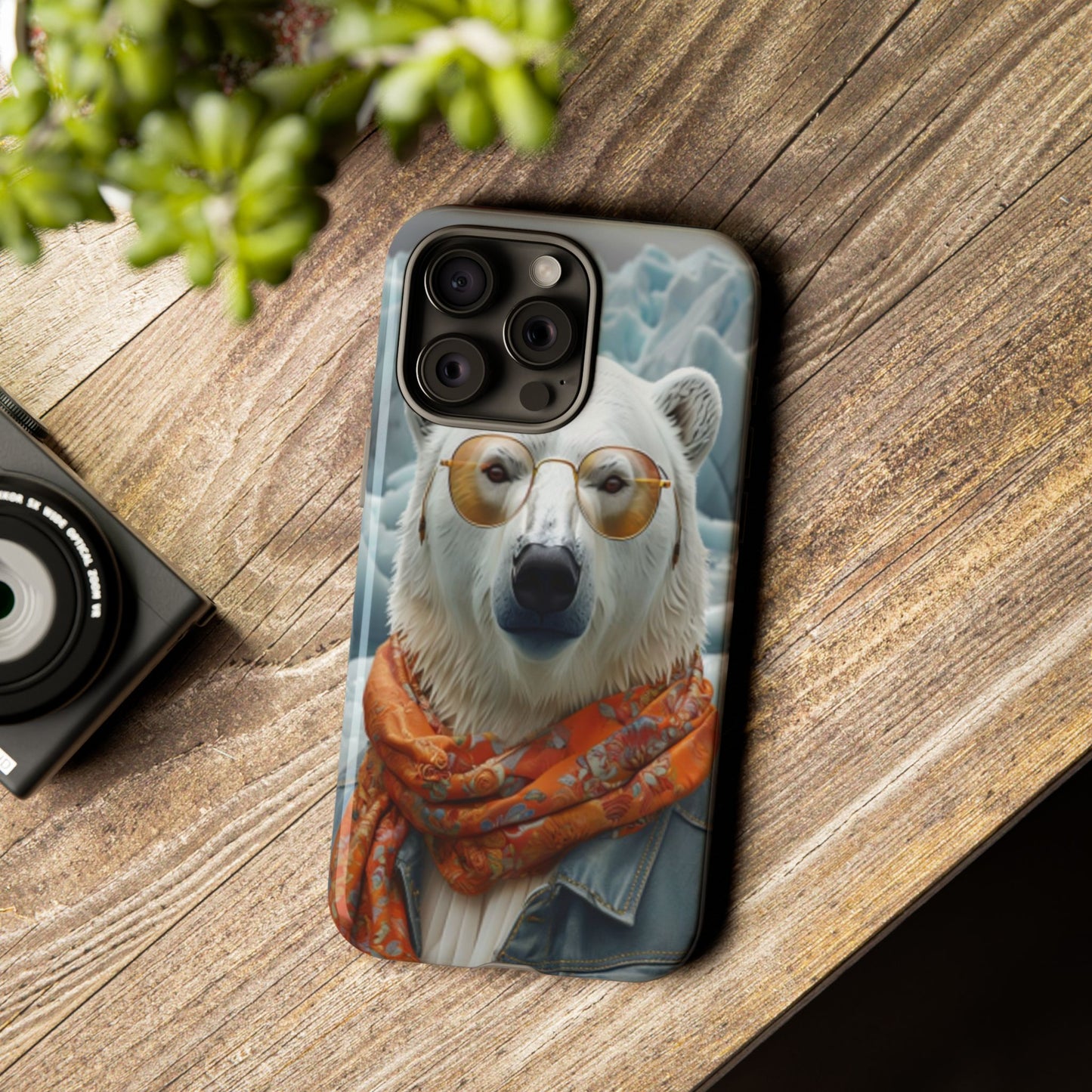 "Urban Zen Polar Bear" Mobile Phone Case