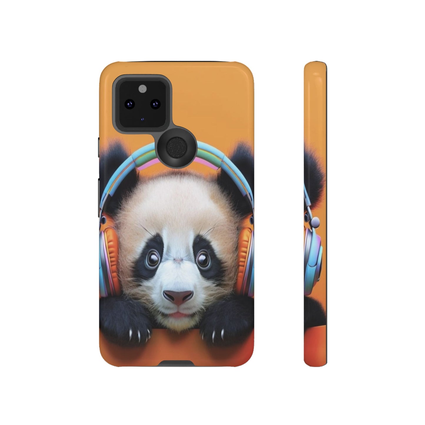 "Baby Panda wearing Headphones" Mobile Phone Case