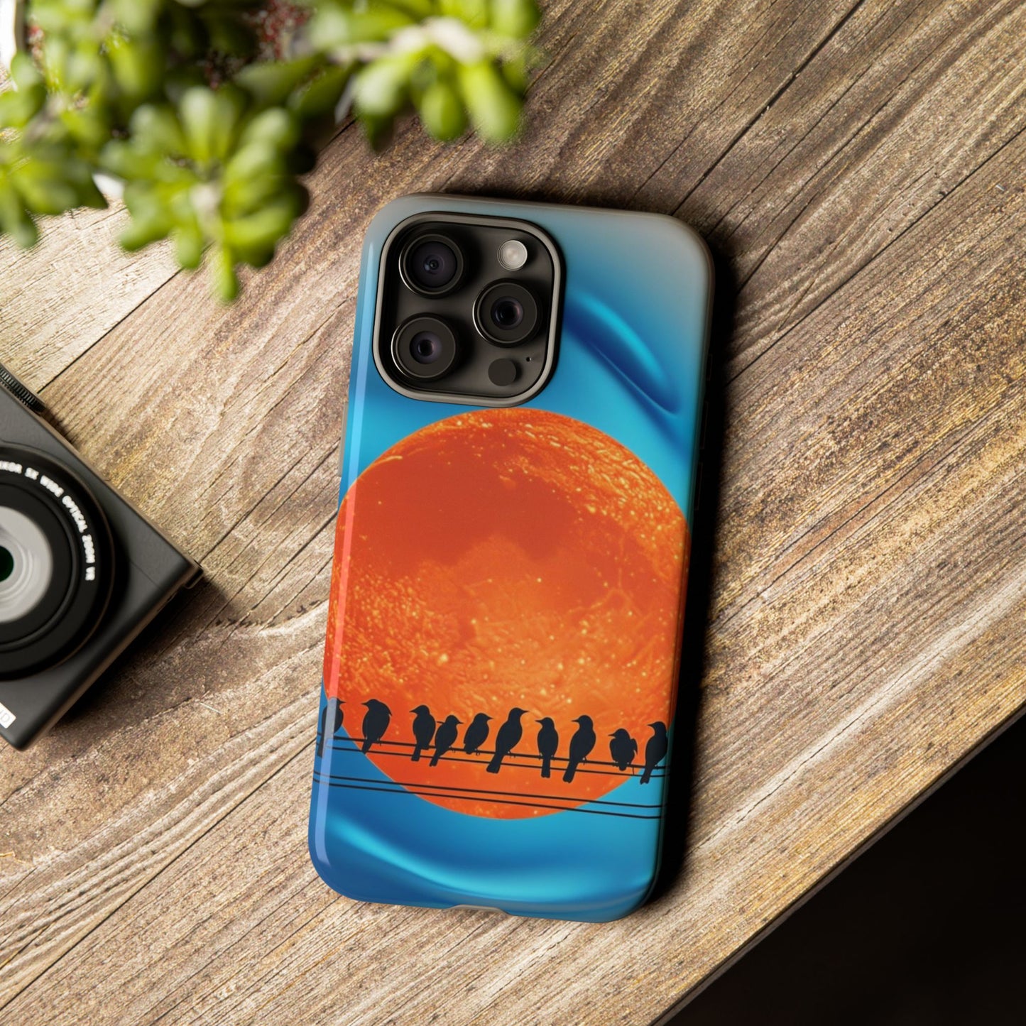 "The Feathered Assembly" Mobile Phone Case (orange)