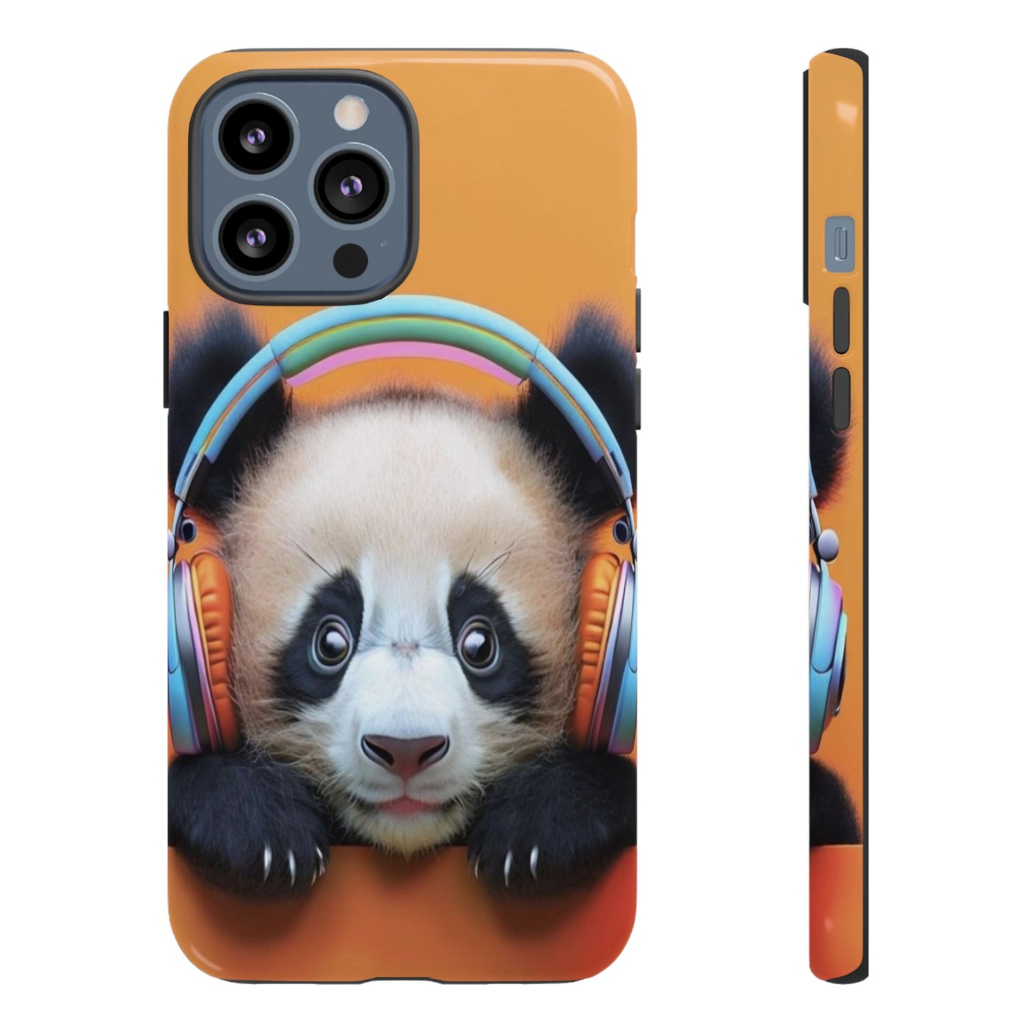 "Baby Panda wearing Headphones" Mobile Phone Case