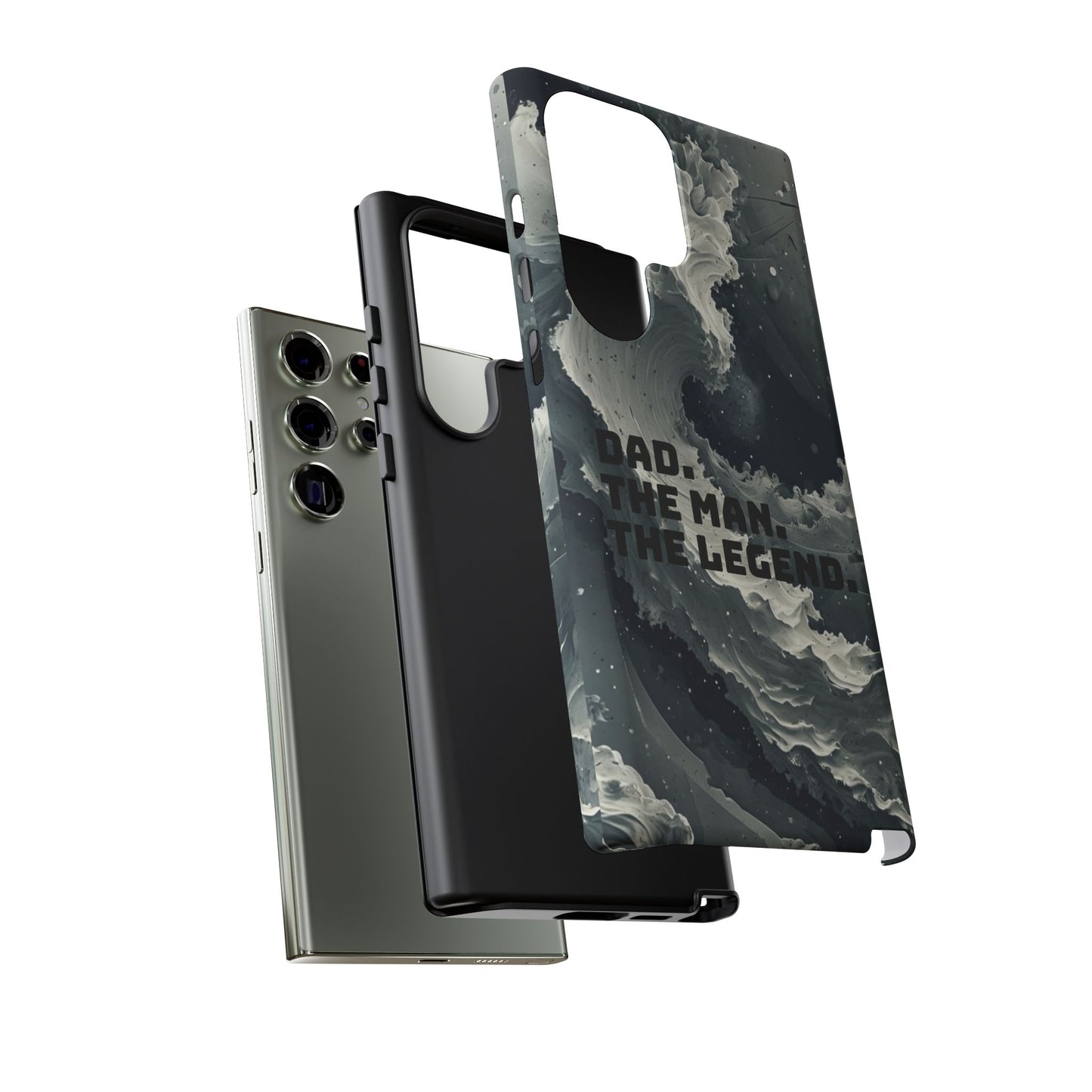 "Dad. The Man. The Legend" Mobile Phone Case (grey)