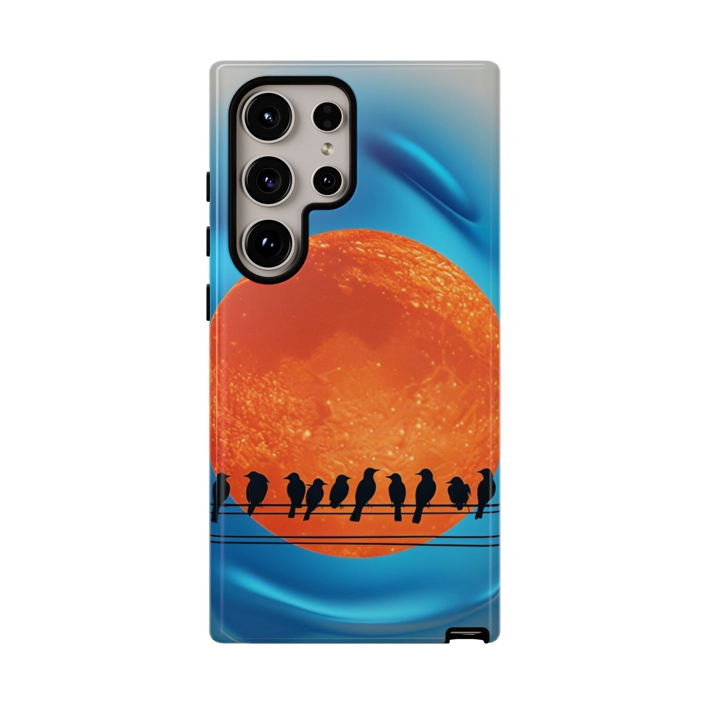"The Feathered Assembly" Mobile Phone Case (orange)
