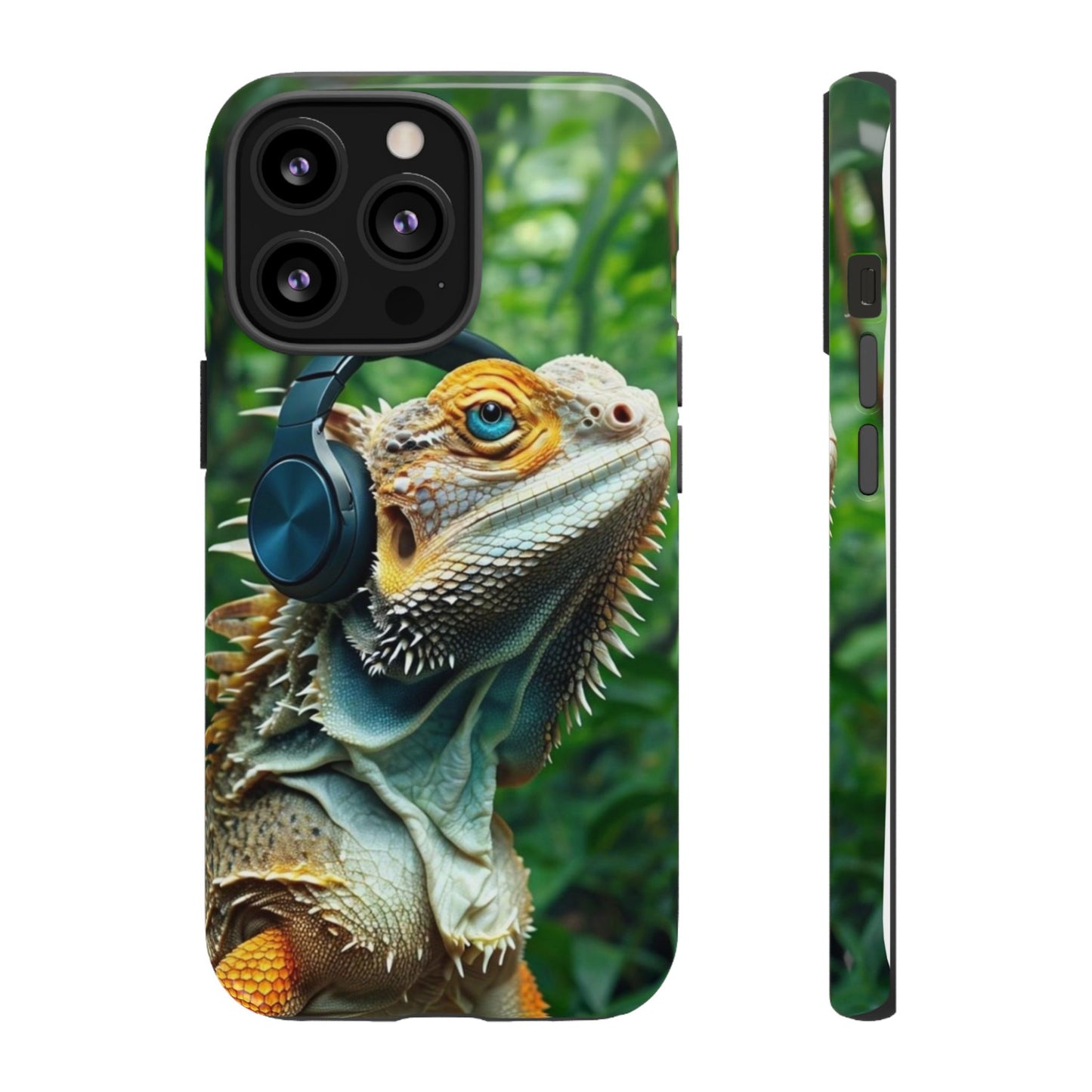 "Bearded Dragon - Jungle Beats" Mobile Phone Case