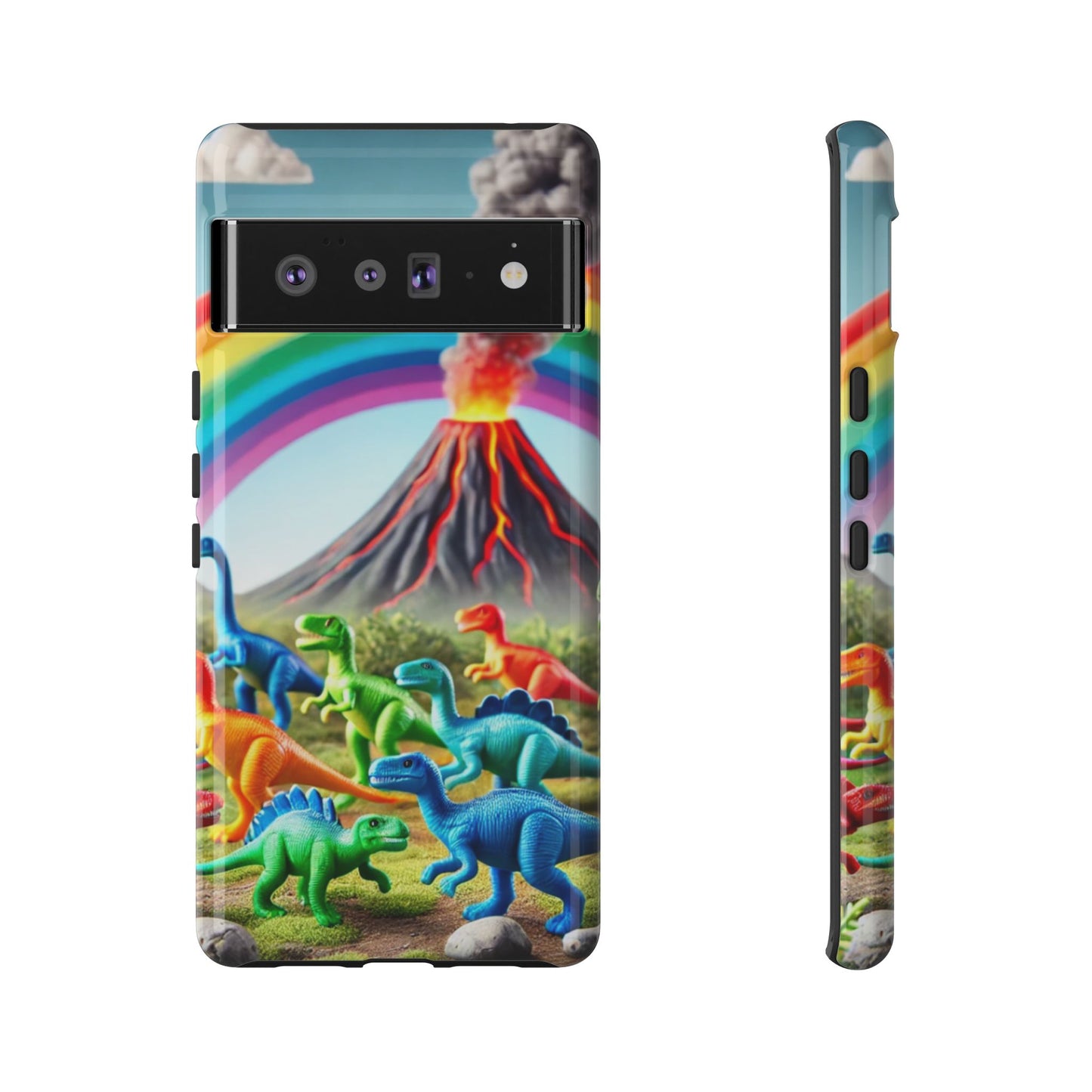 "Rainbow Dinosaurs" Mobile Phone Case