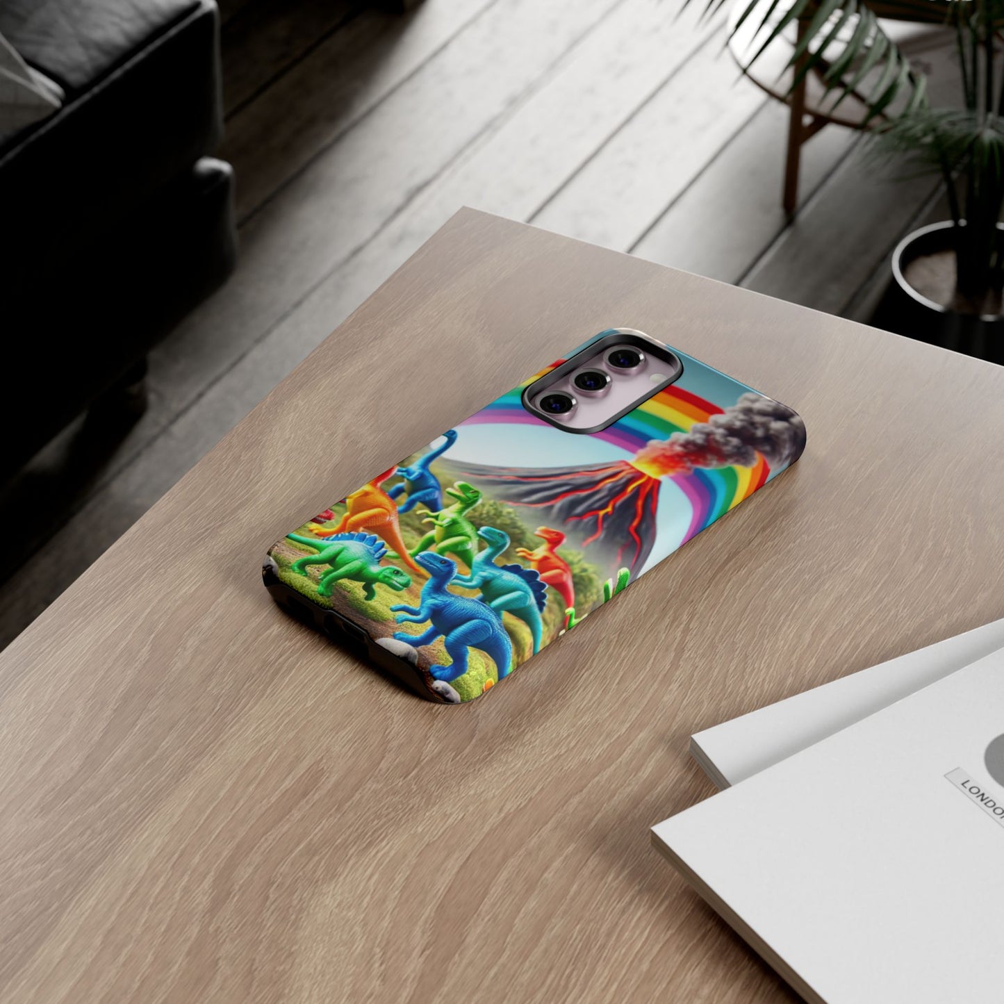 "Rainbow Dinosaurs" Mobile Phone Case