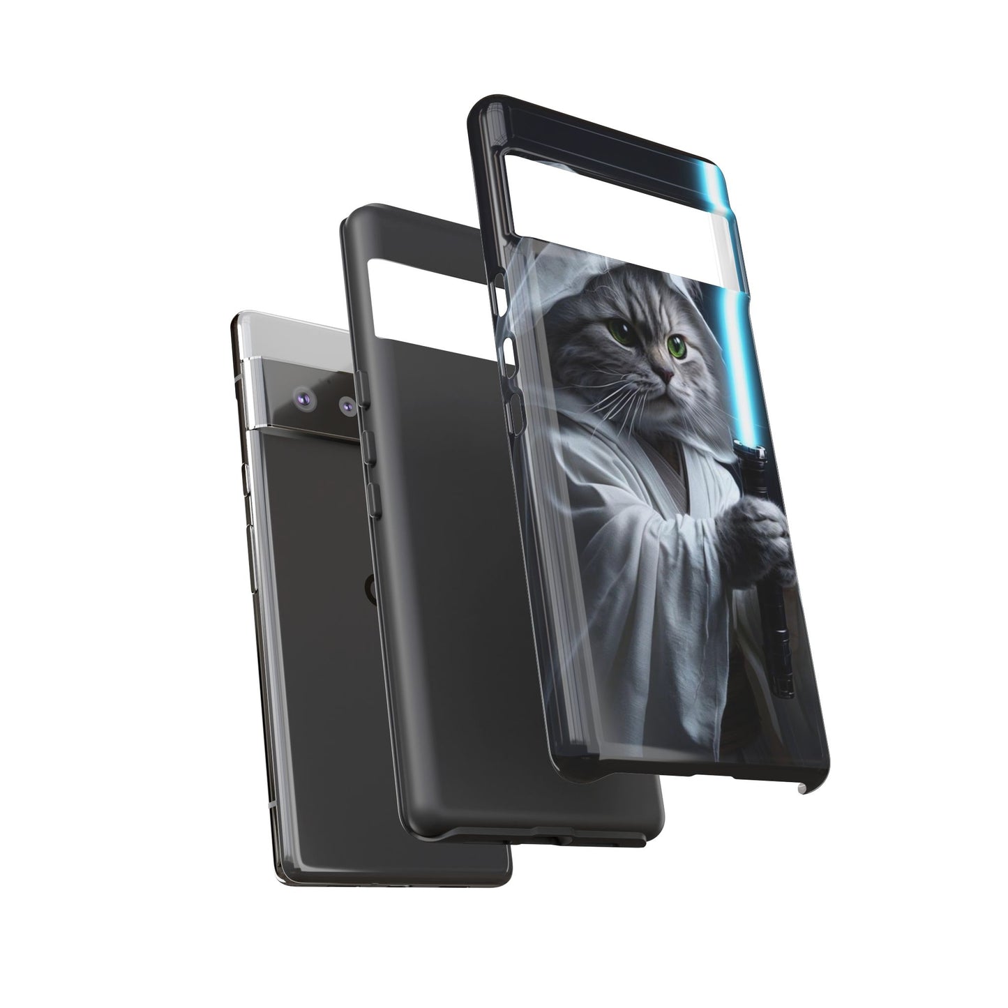 "Jedi Whisker" Mobile Phone Case (blue light sabre)