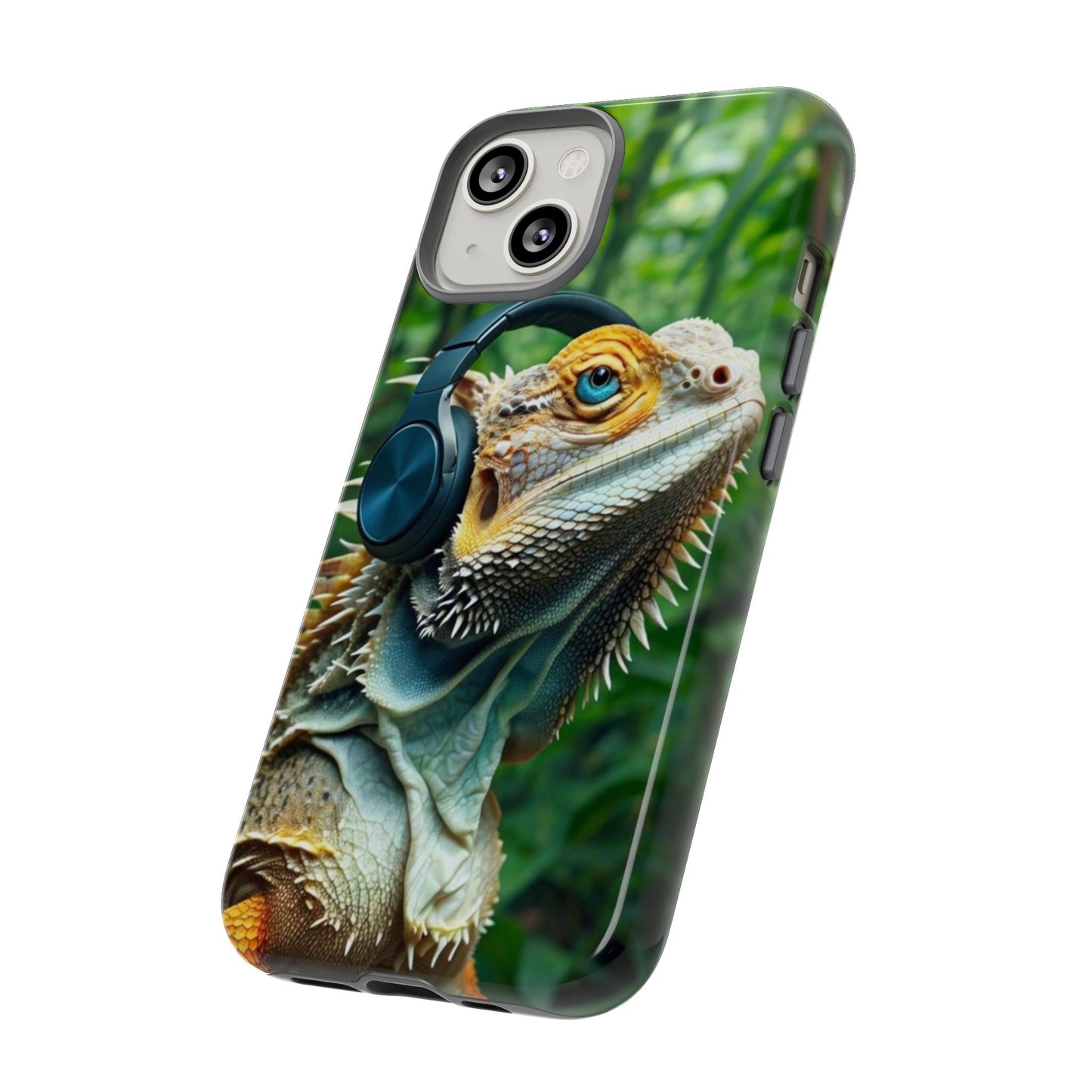 "Bearded Dragon - Jungle Beats" Mobile Phone Case
