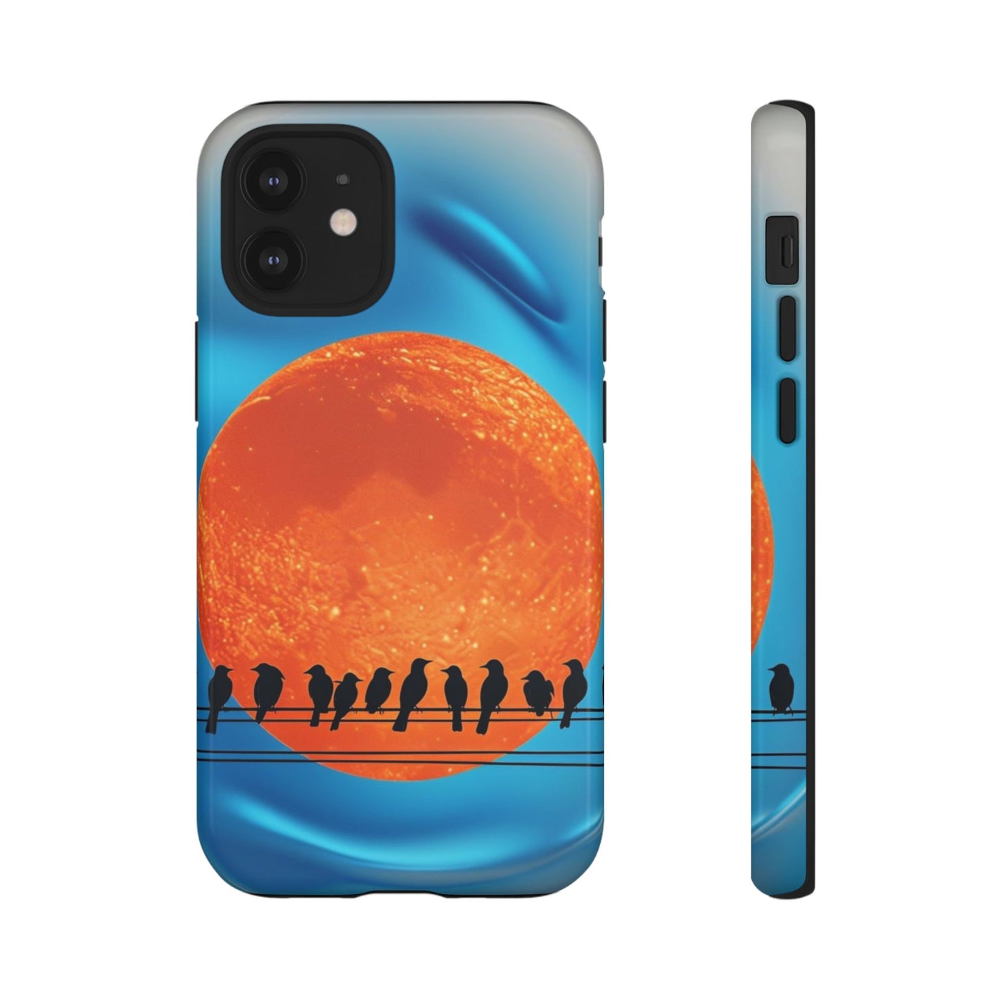 "The Feathered Assembly" Mobile Phone Case (orange)