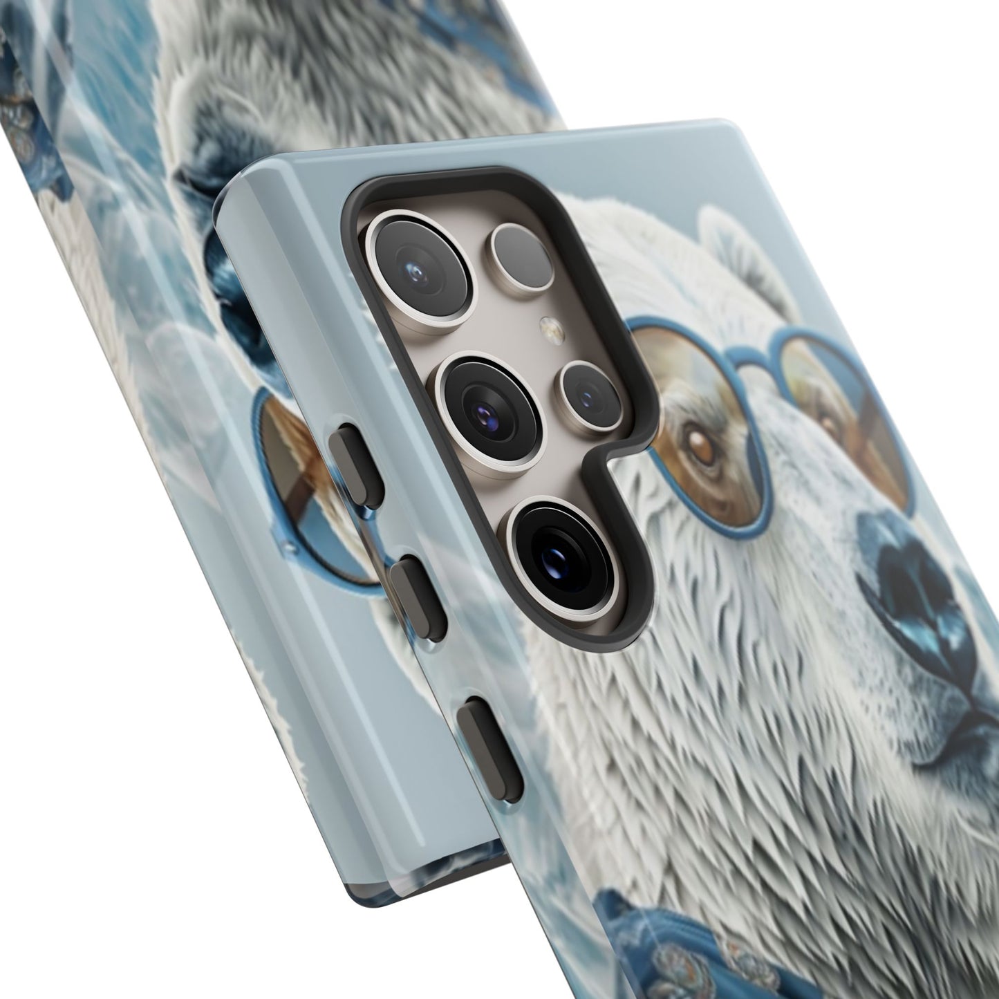 "Urban Zen Polar Bear" Mobile Phone Case (blue)