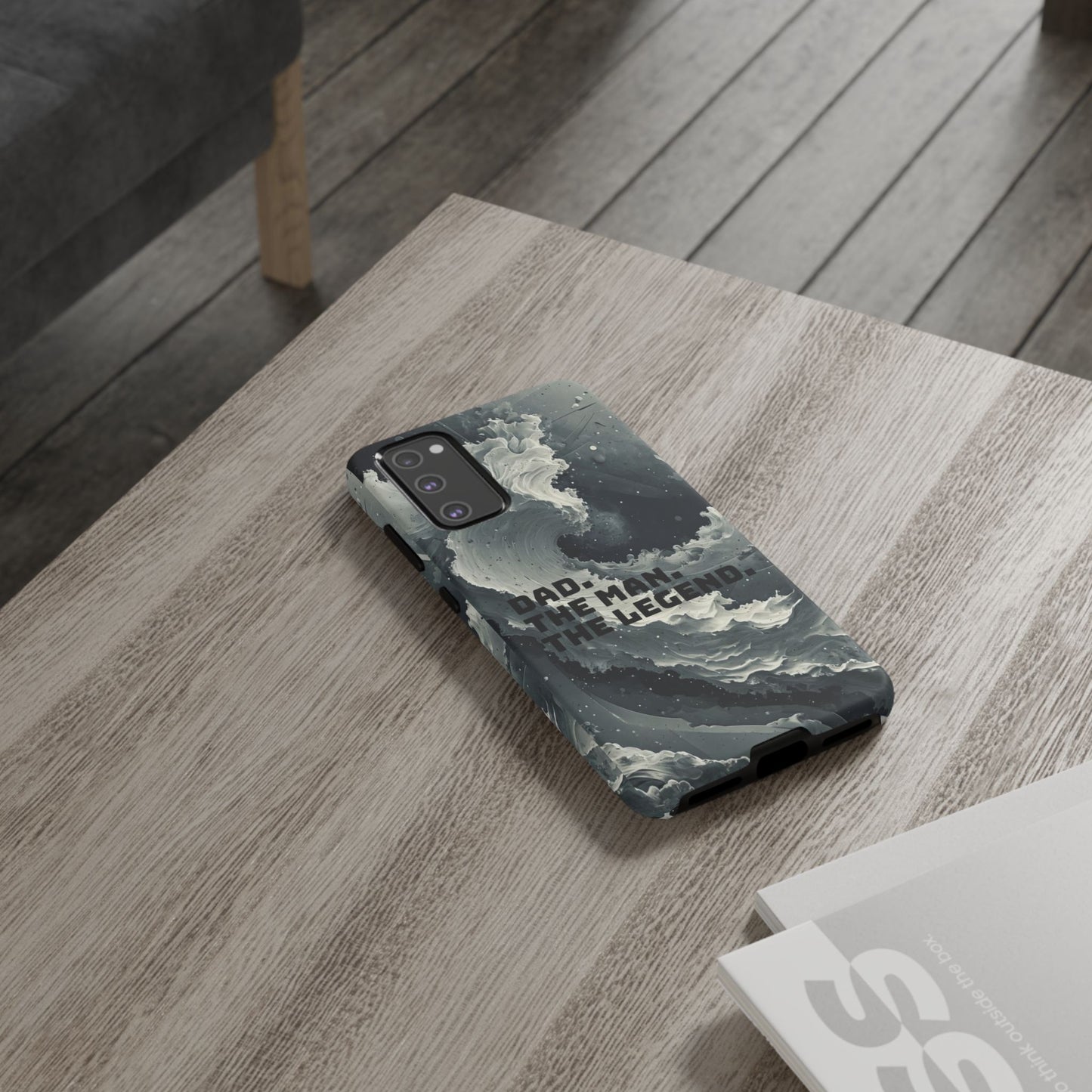 "Dad. The Man. The Legend" Mobile Phone Case (grey)