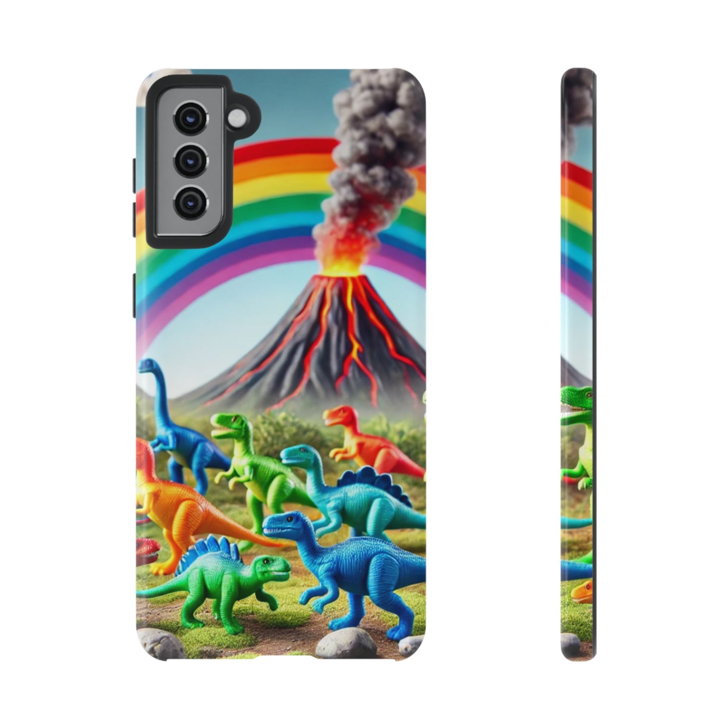 "Rainbow Dinosaurs" Mobile Phone Case
