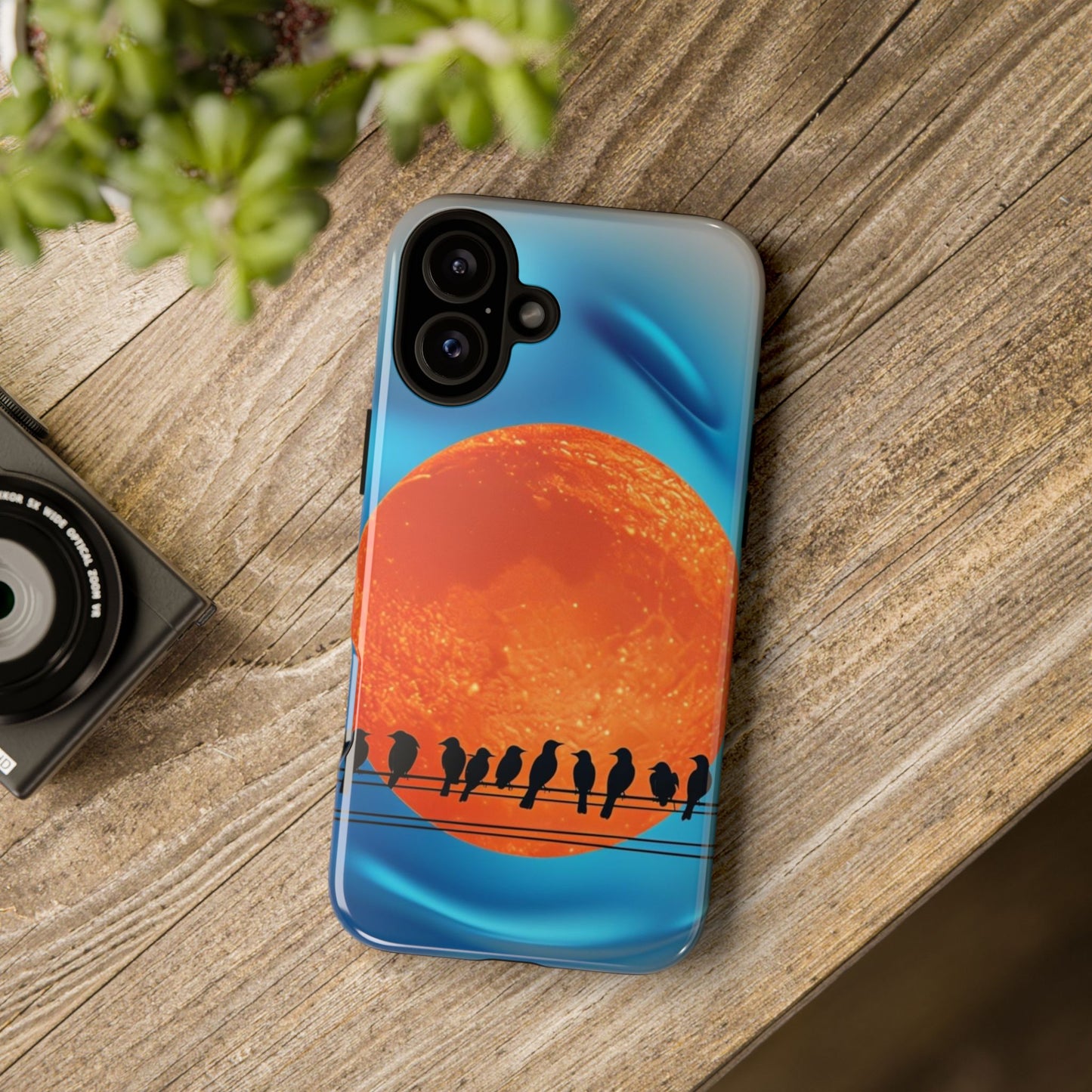 "The Feathered Assembly" Mobile Phone Case (orange)