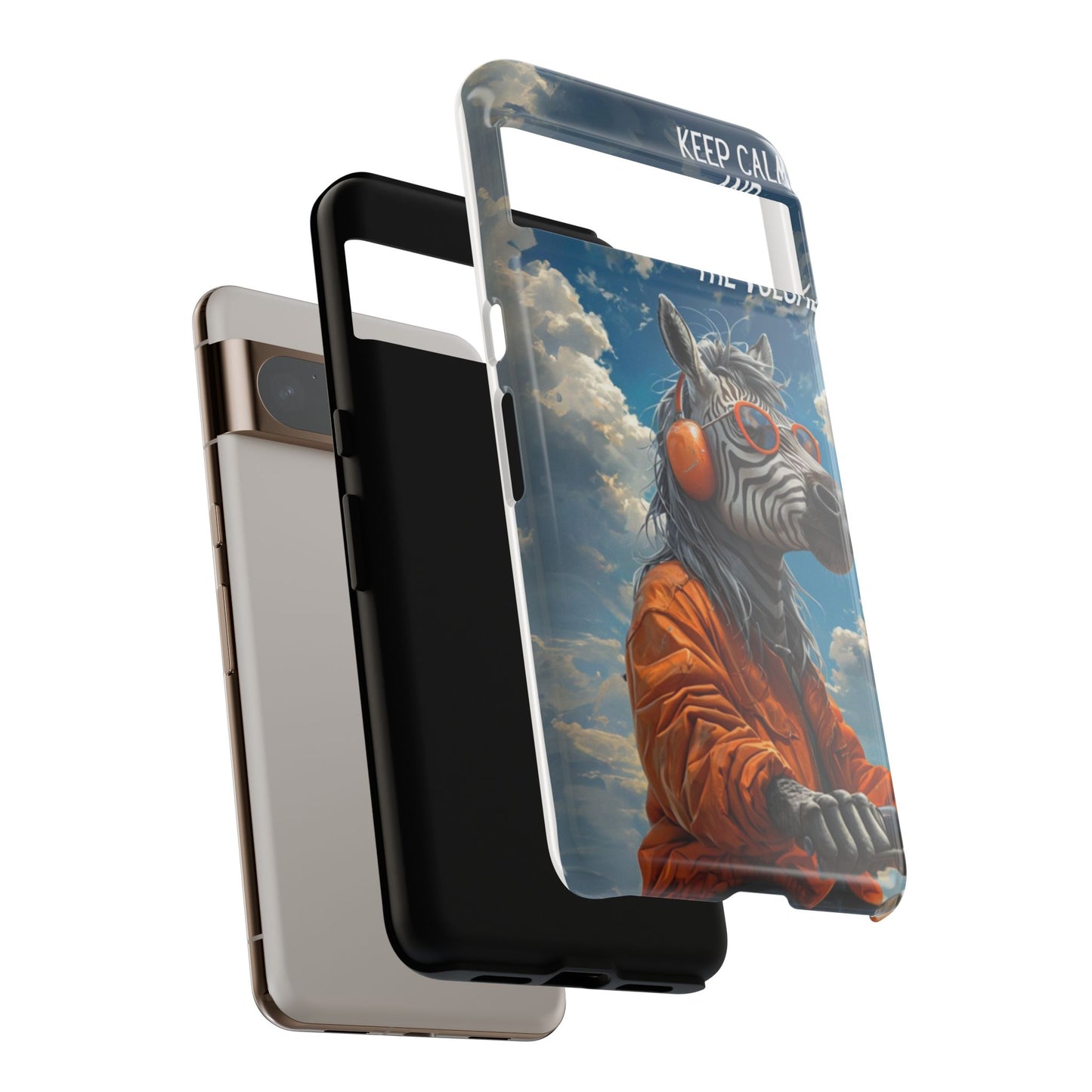 "Keep calm and turn up the volume." Mobile Phone Case