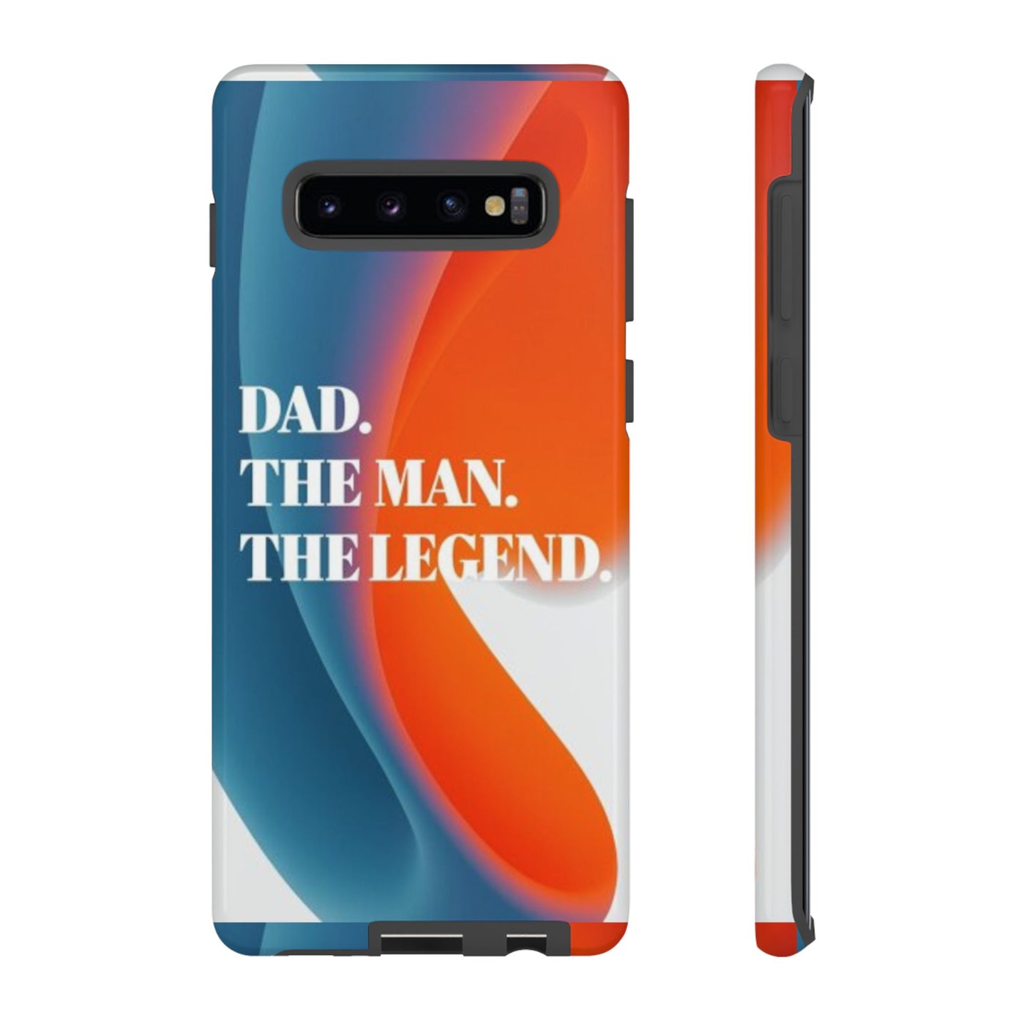 "Dad. The Man. The Legend." Mobile Phone Case (orange)