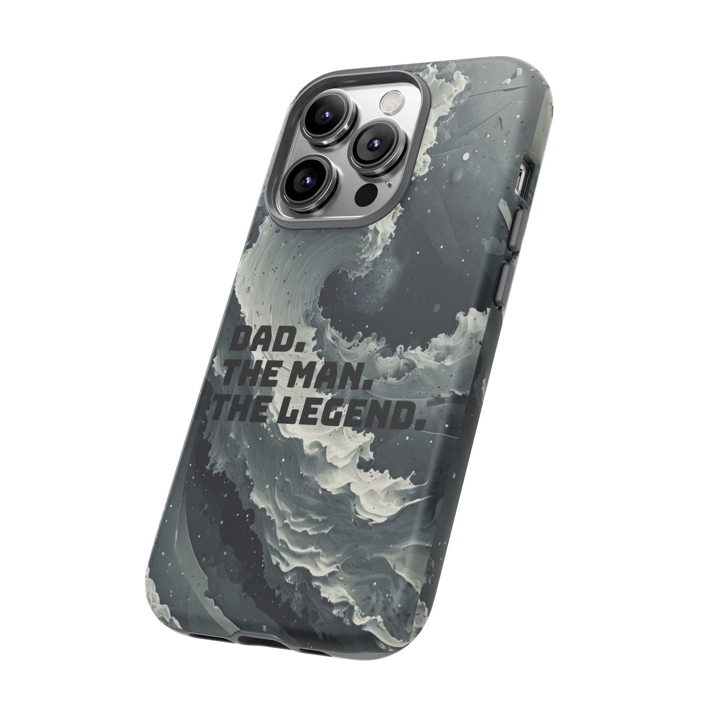 "Dad. The Man. The Legend" Mobile Phone Case (grey)