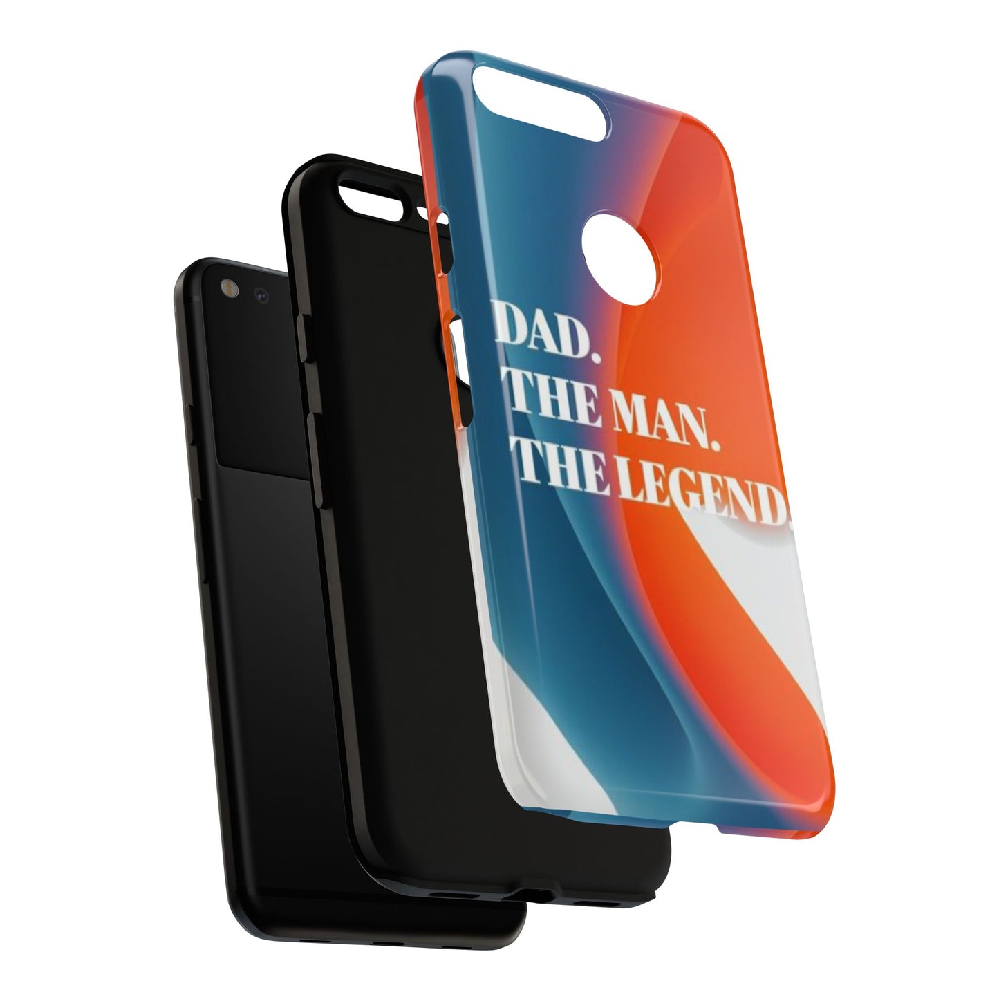 "Dad. The Man. The Legend." Mobile Phone Case (orange)