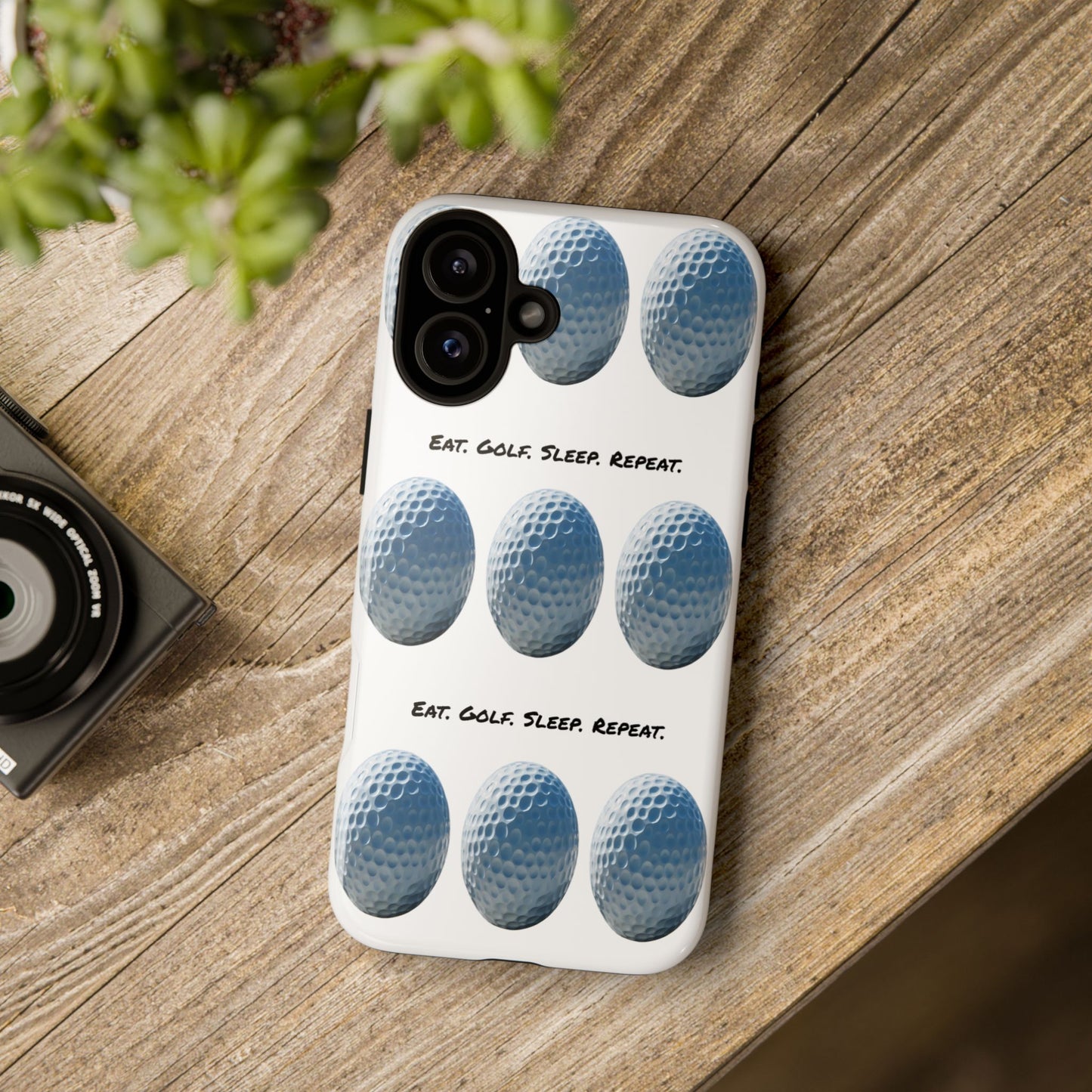 "Eat. Golf. Sleep. Repeat." Mobile Phone Case