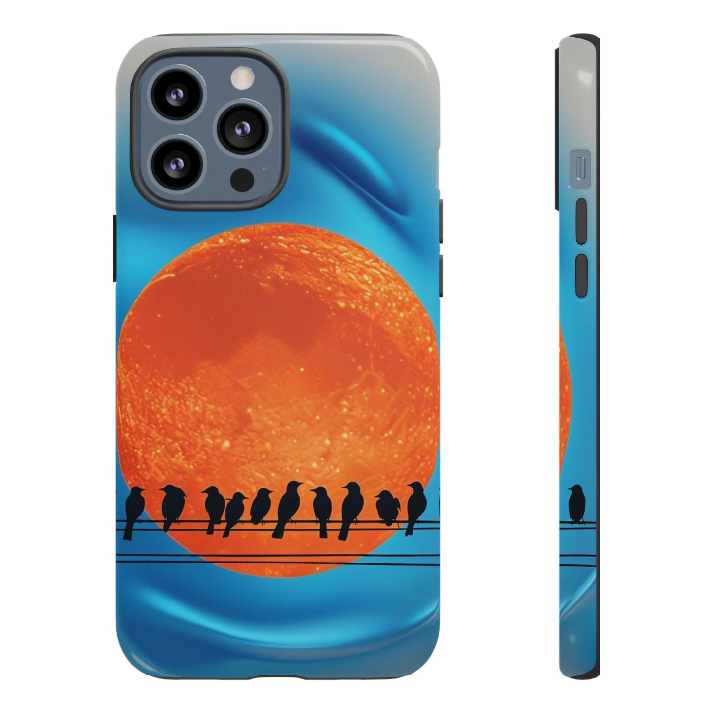 "The Feathered Assembly" Mobile Phone Case (orange)