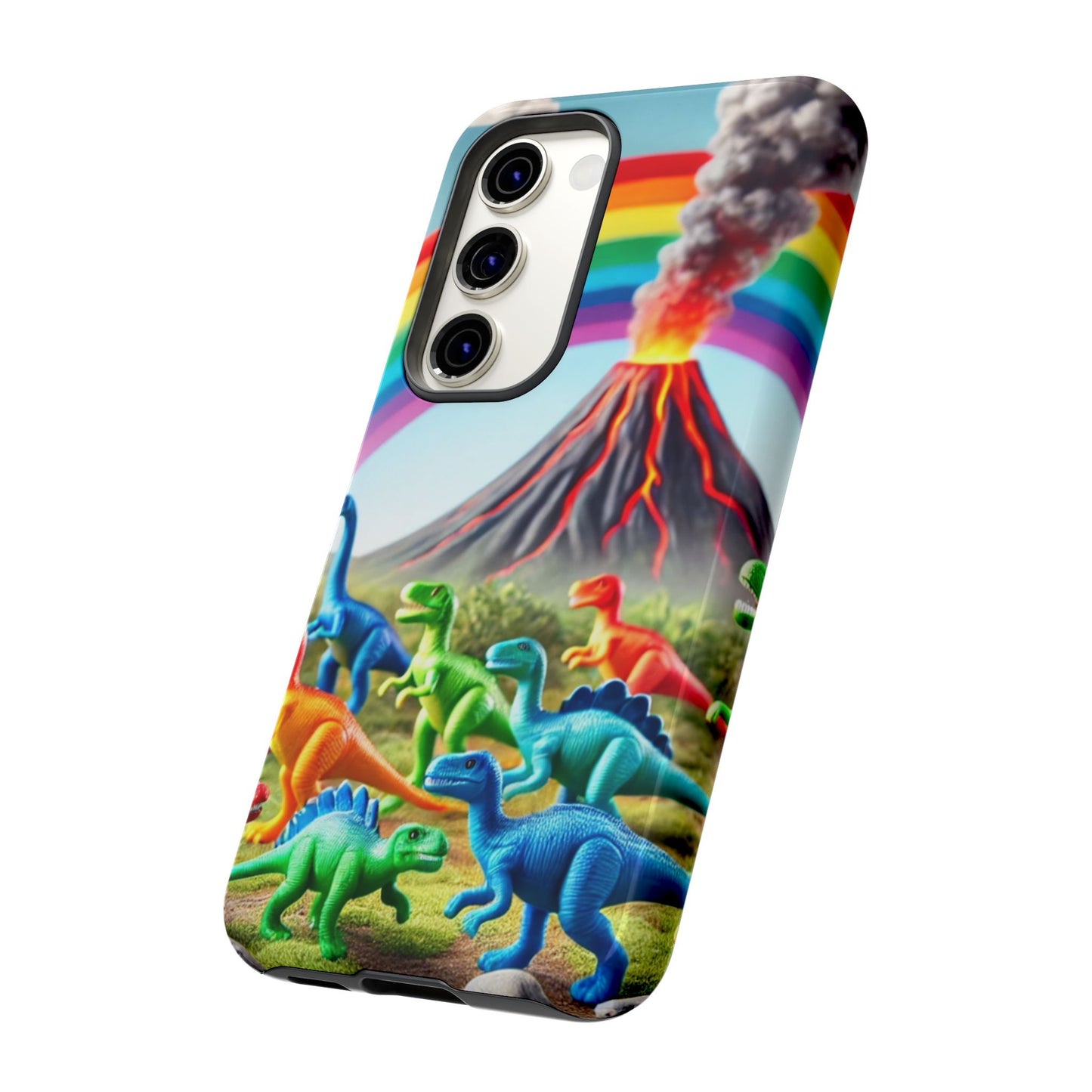 "Rainbow Dinosaurs" Mobile Phone Case