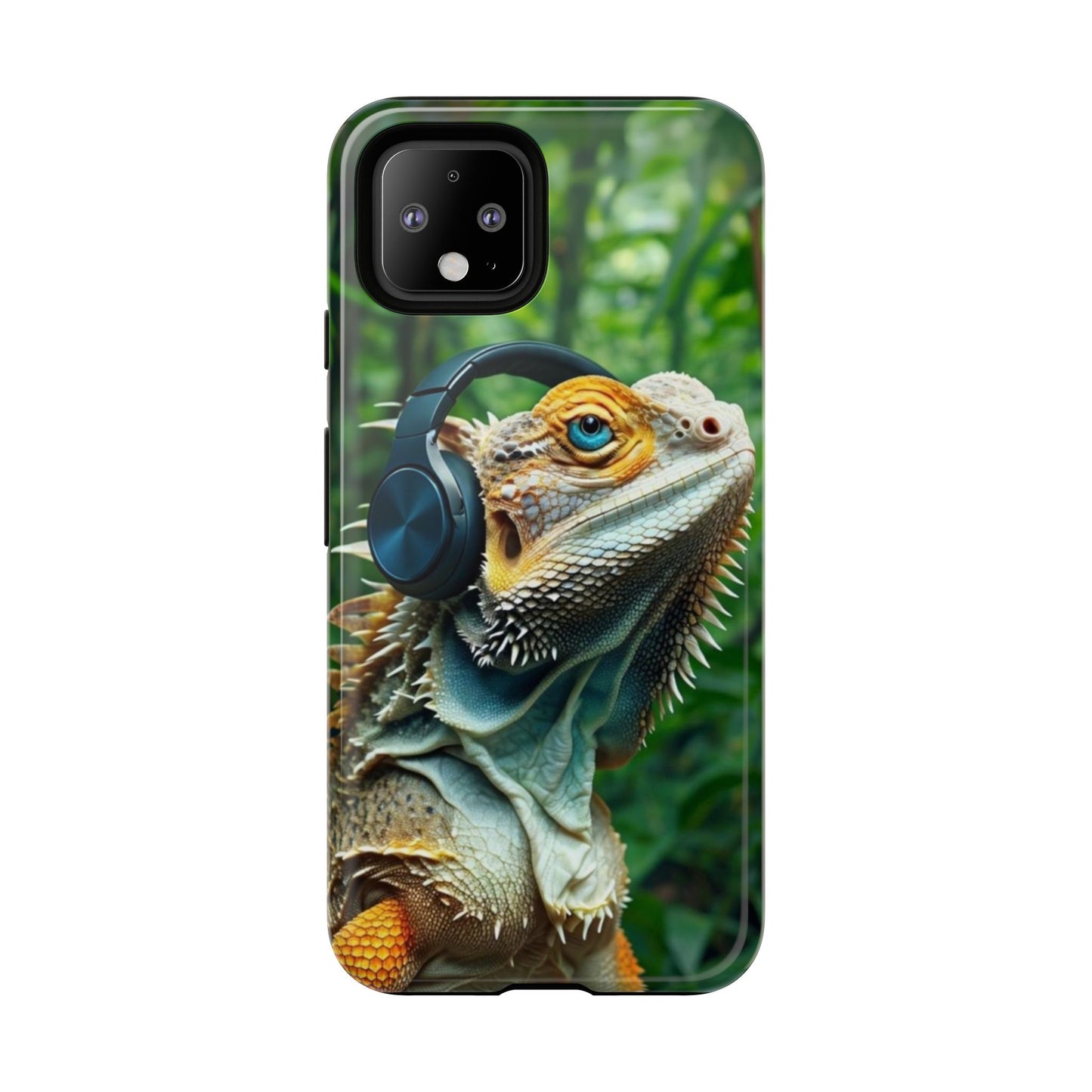 "Bearded Dragon - Jungle Beats" Mobile Phone Case