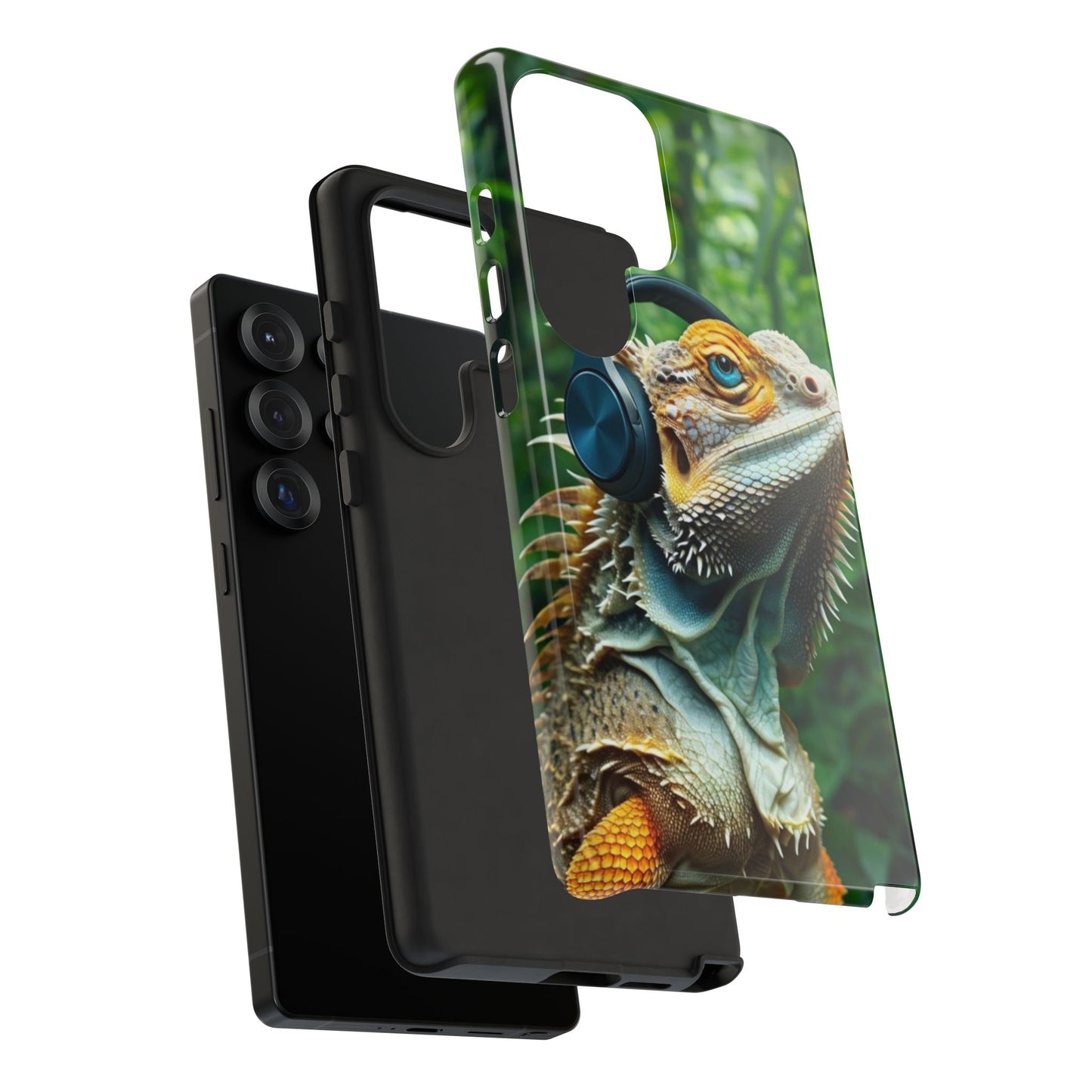 "Bearded Dragon - Jungle Beats" Mobile Phone Case