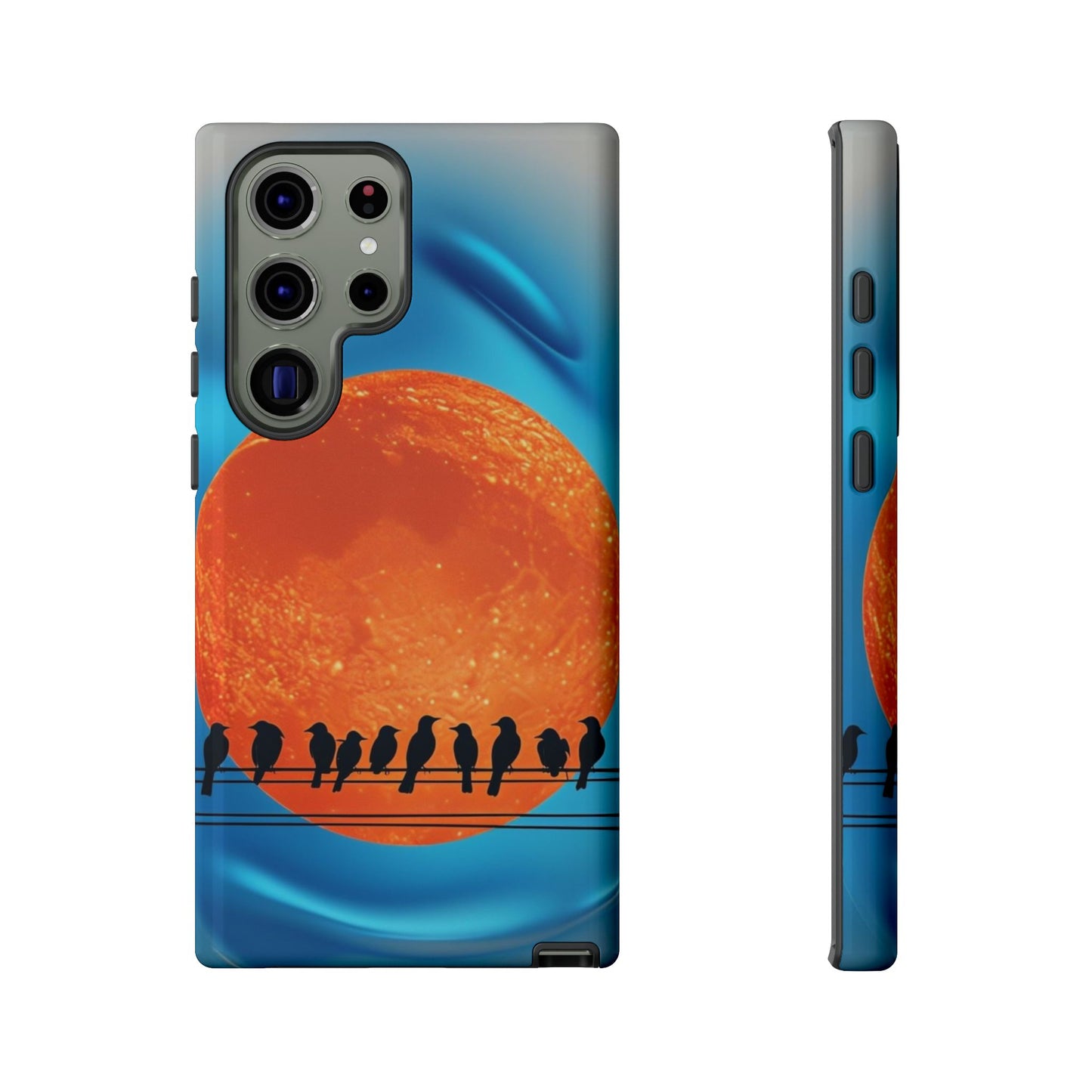 "The Feathered Assembly" Mobile Phone Case (orange)