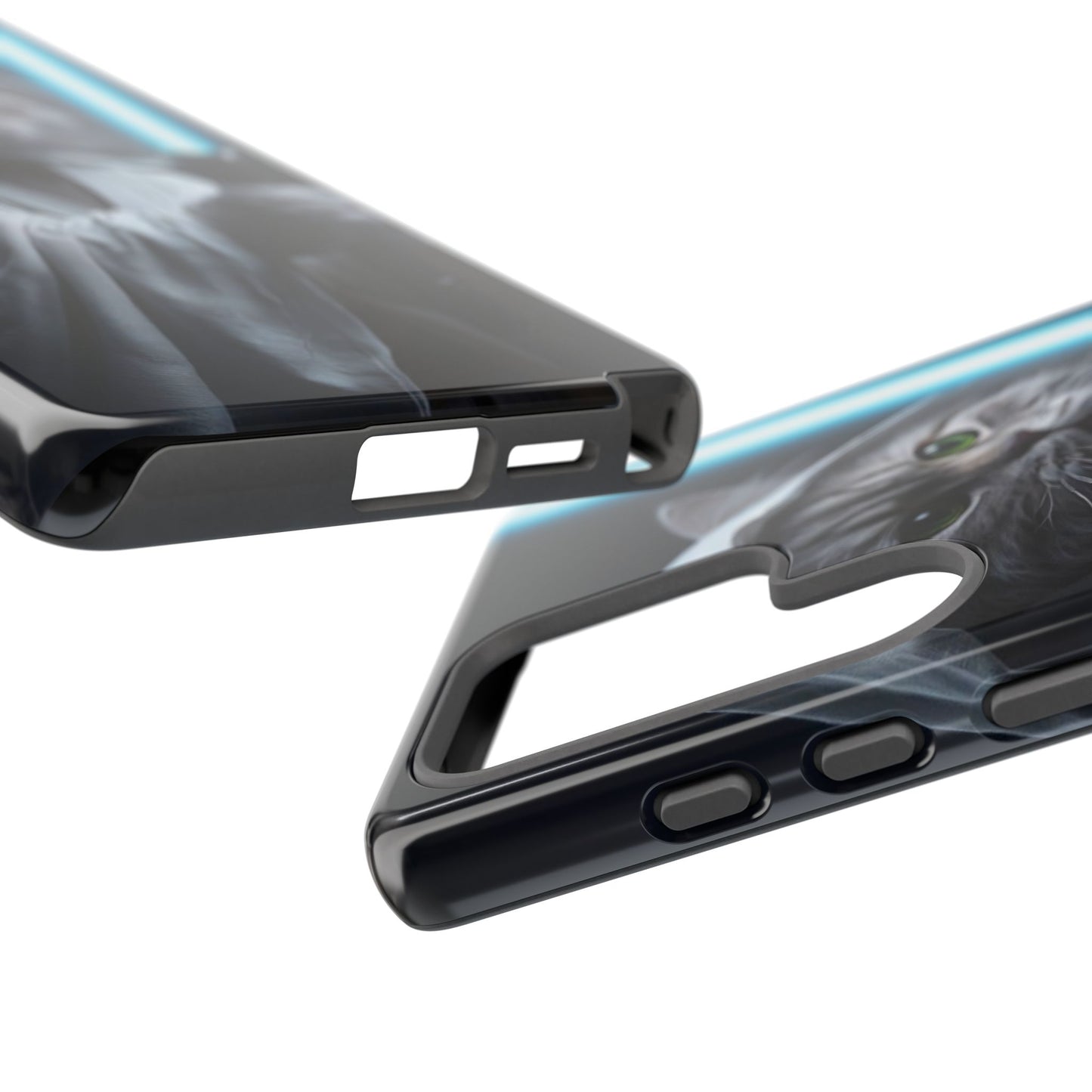 "Jedi Whisker" Mobile Phone Case (blue light sabre)