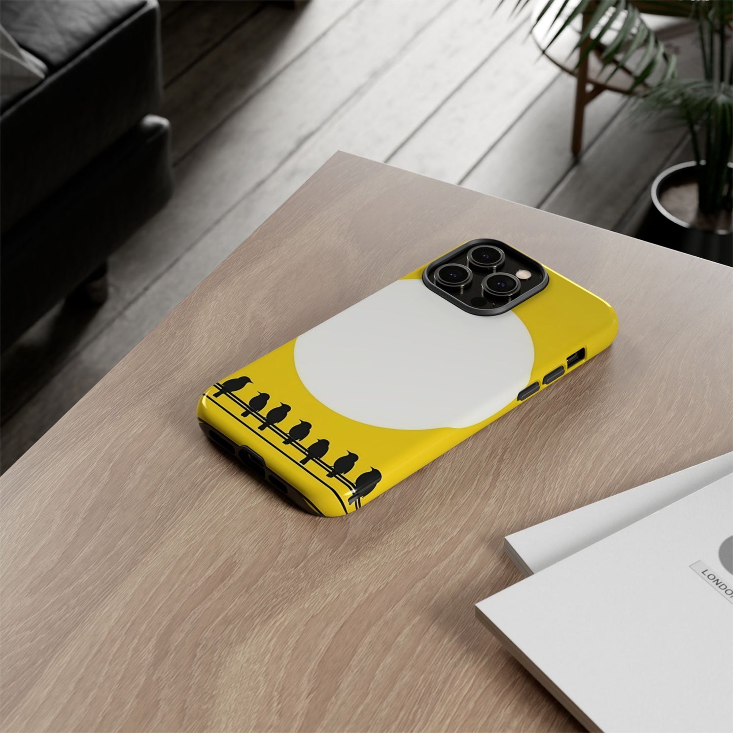 "The Feathered Assembly - Yellow" Mobile Phone Case