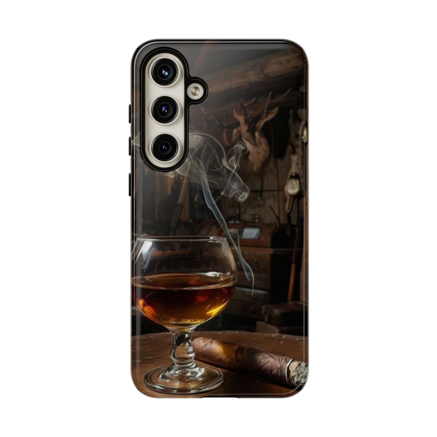 "Hot Whiskey and Cigar" Mobile Phone Case