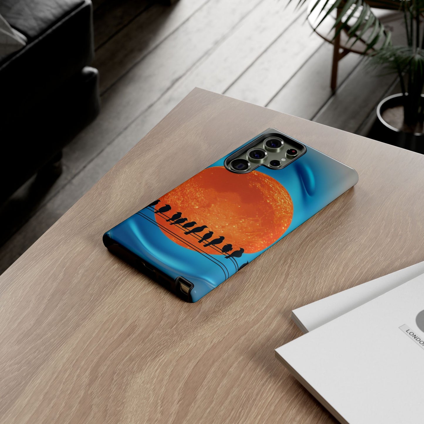 "The Feathered Assembly" Mobile Phone Case (orange)