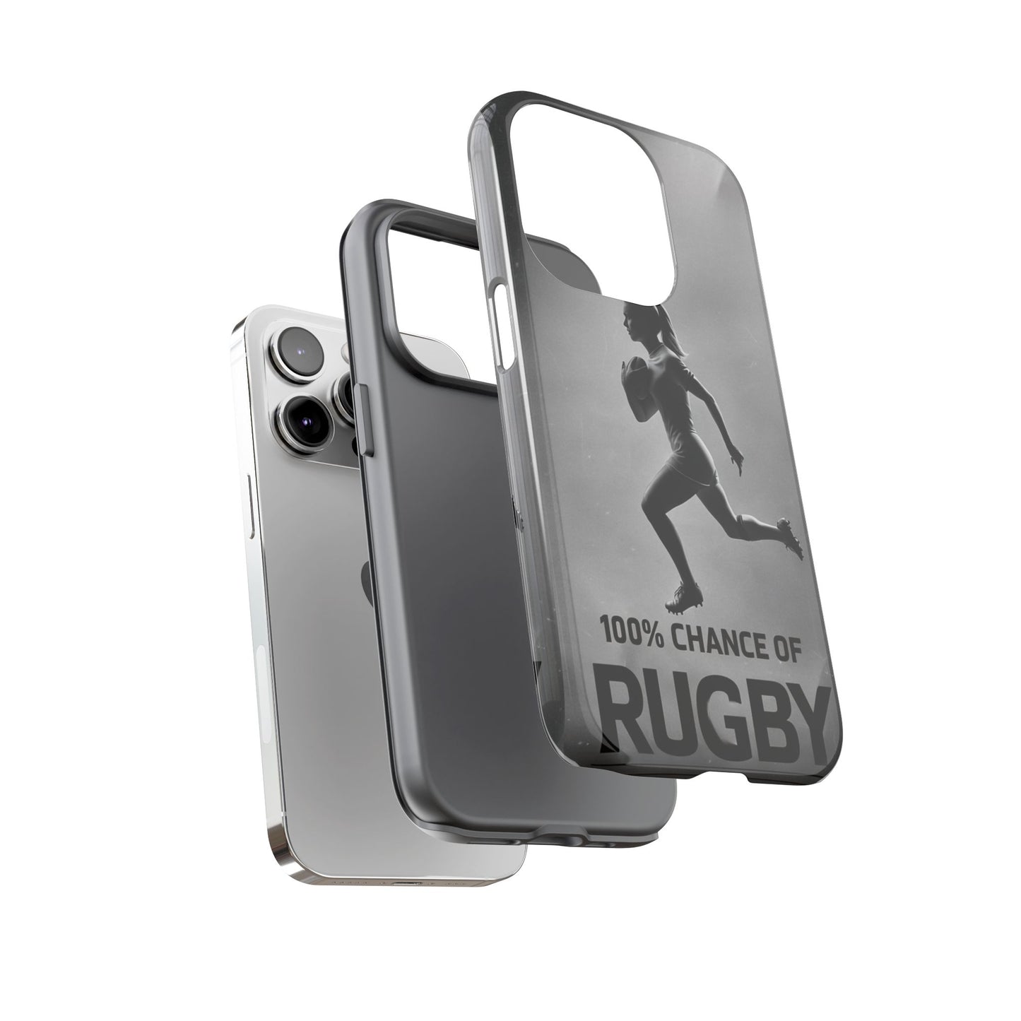 "Rain, Shine, Rugby" Mobile Phone Case