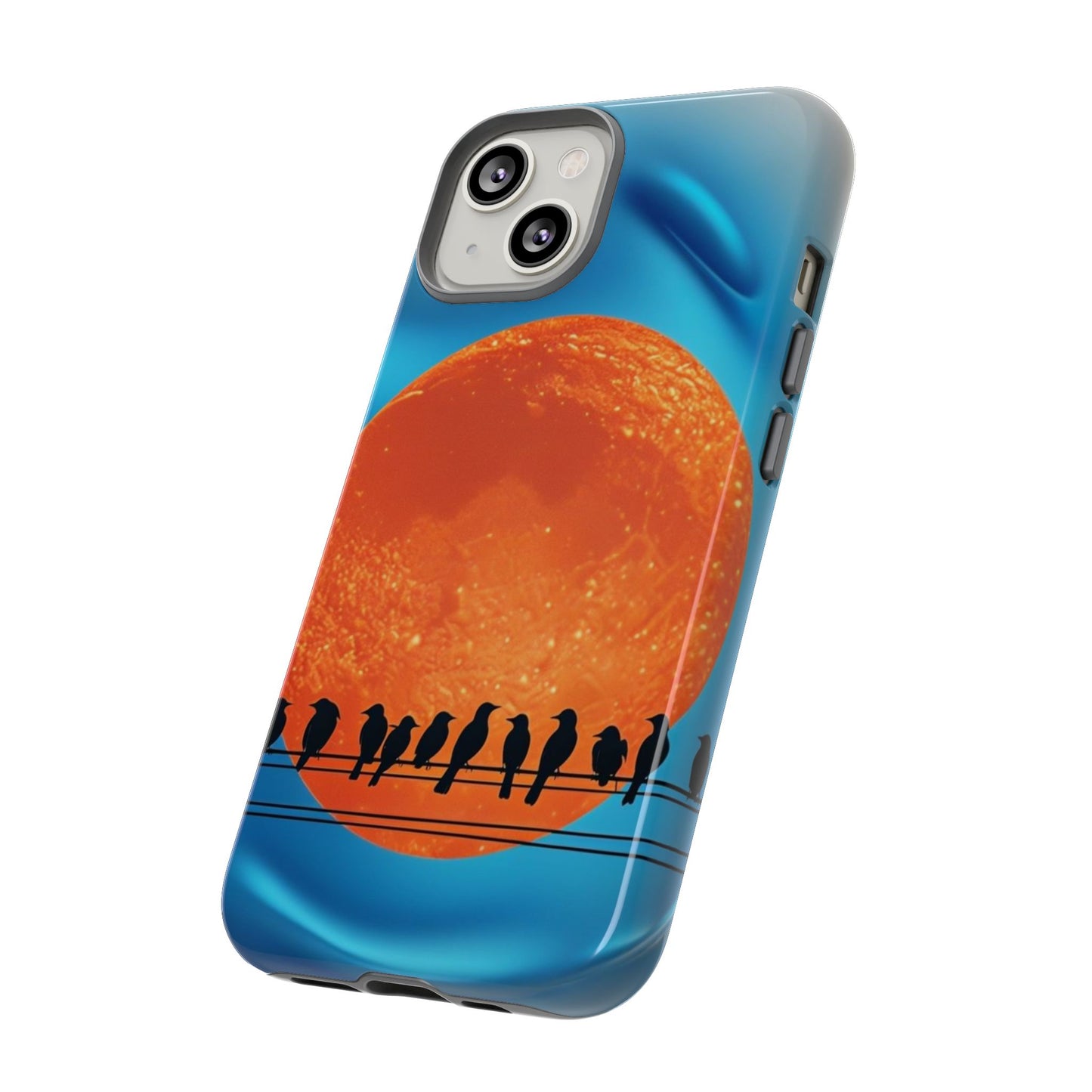 "The Feathered Assembly" Mobile Phone Case (orange)