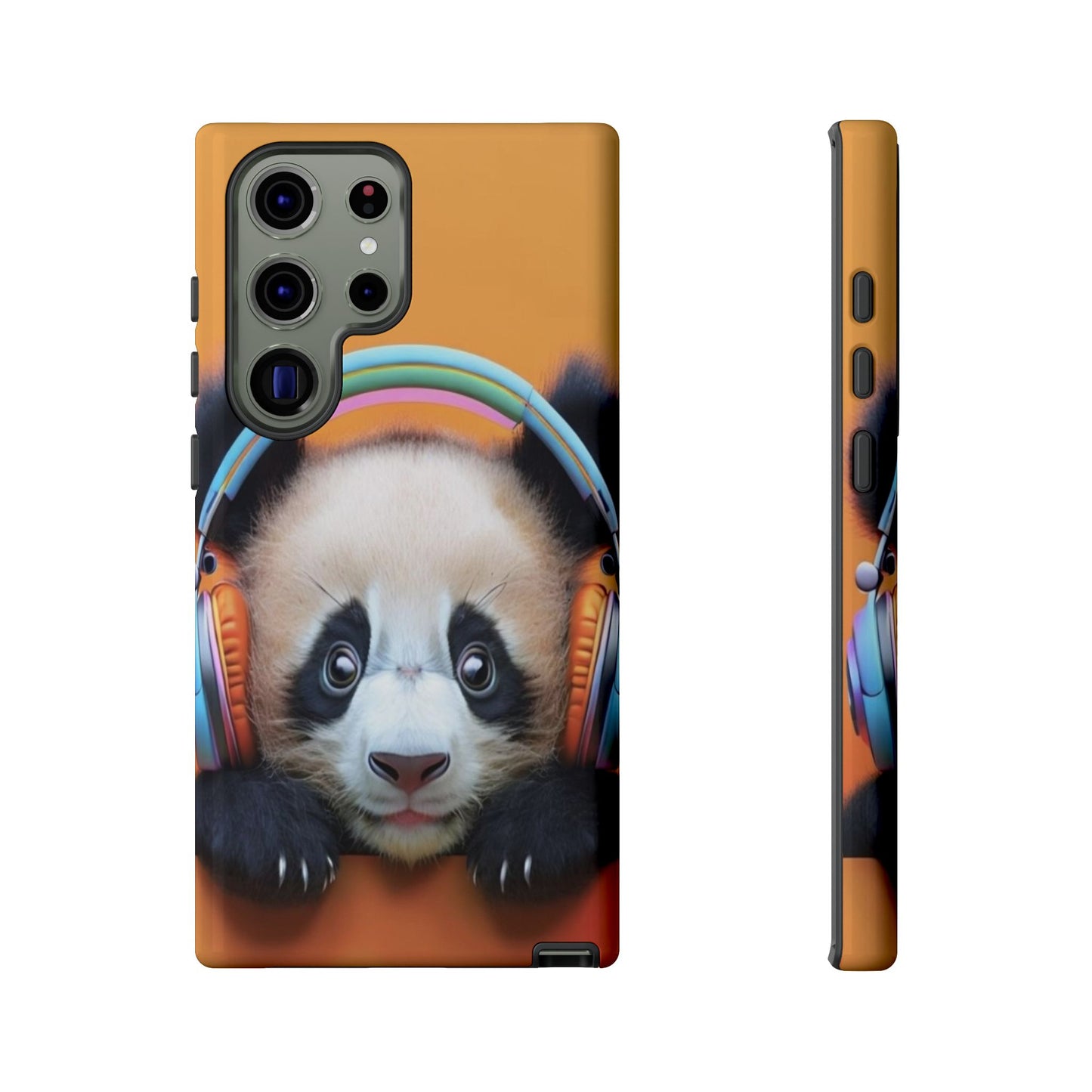 "Baby Panda wearing Headphones" Mobile Phone Case