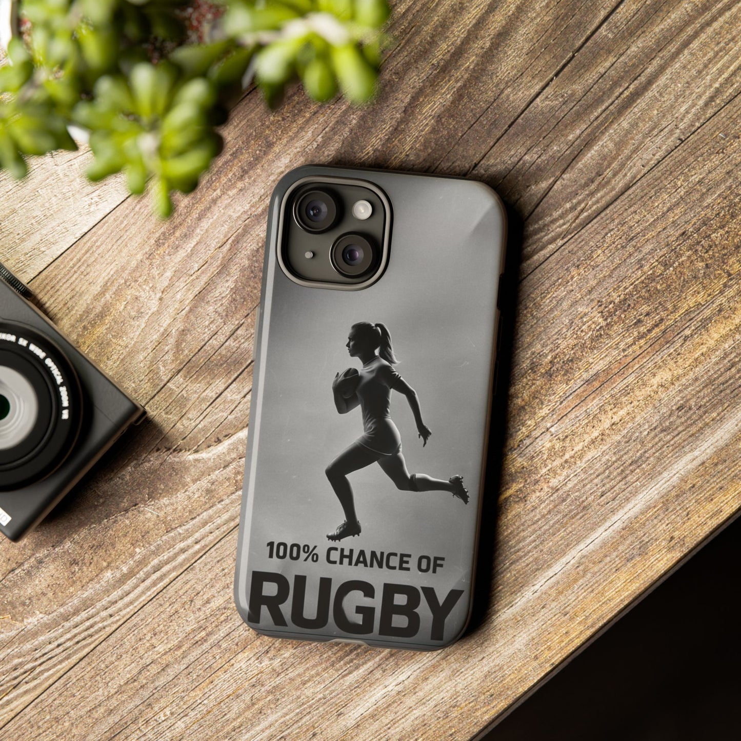 "Rain, Shine, Rugby" Mobile Phone Case