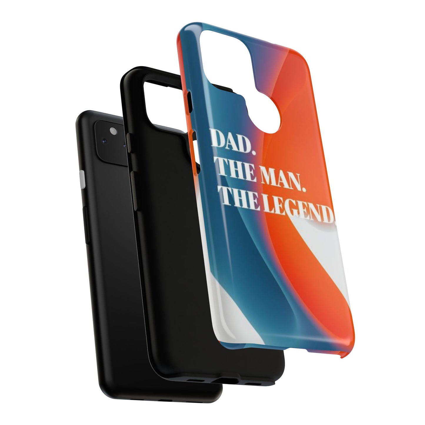 "Dad. The Man. The Legend." Mobile Phone Case (orange)