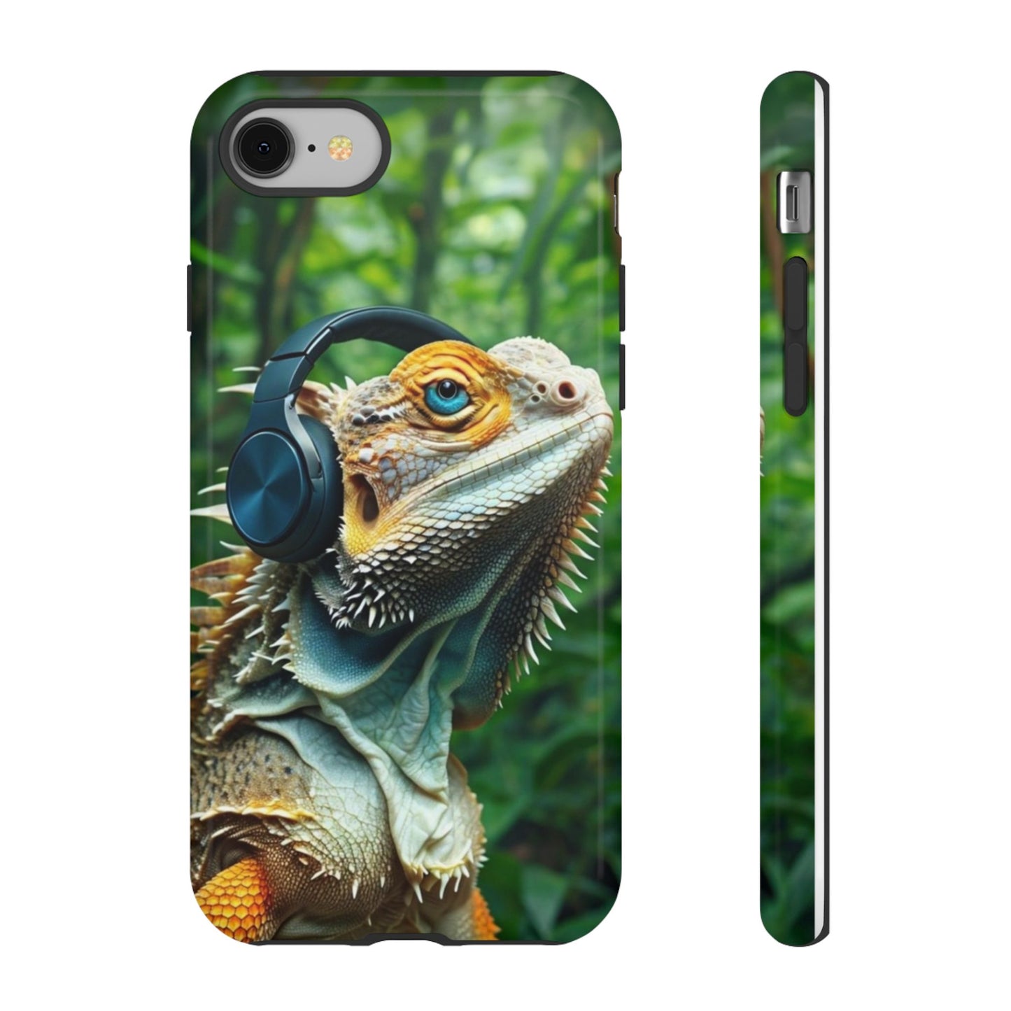 "Bearded Dragon - Jungle Beats" Mobile Phone Case