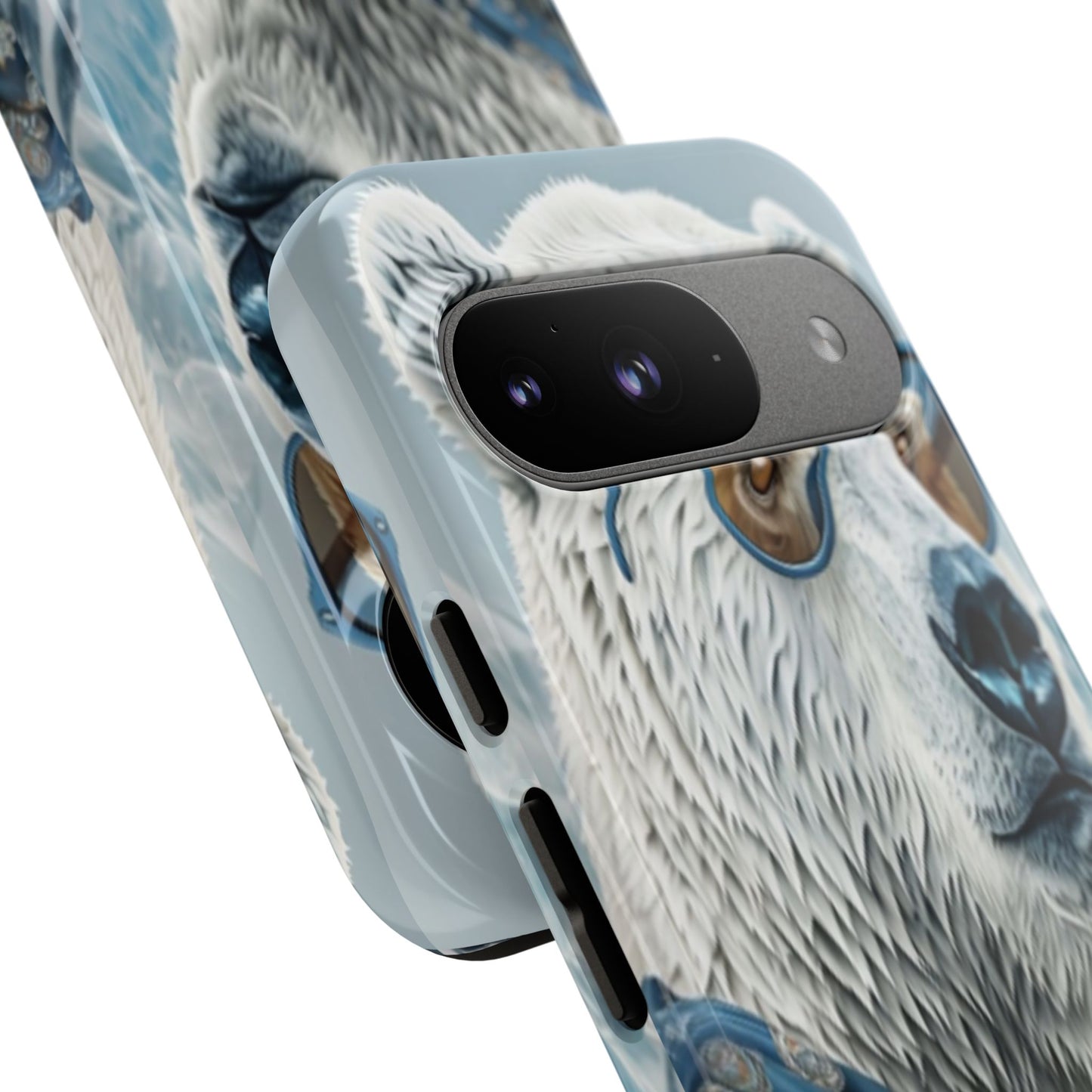"Urban Zen Polar Bear" Mobile Phone Case (blue)