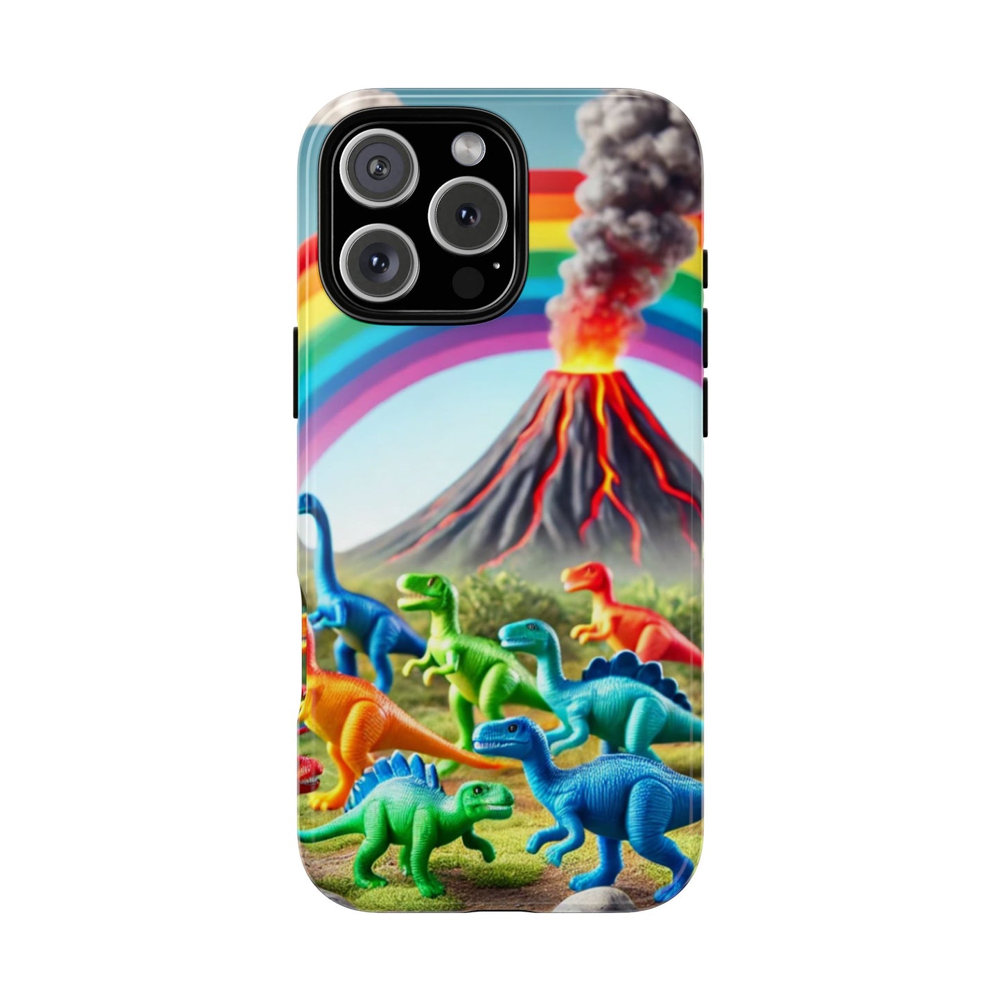 "Rainbow Dinosaurs" Mobile Phone Case