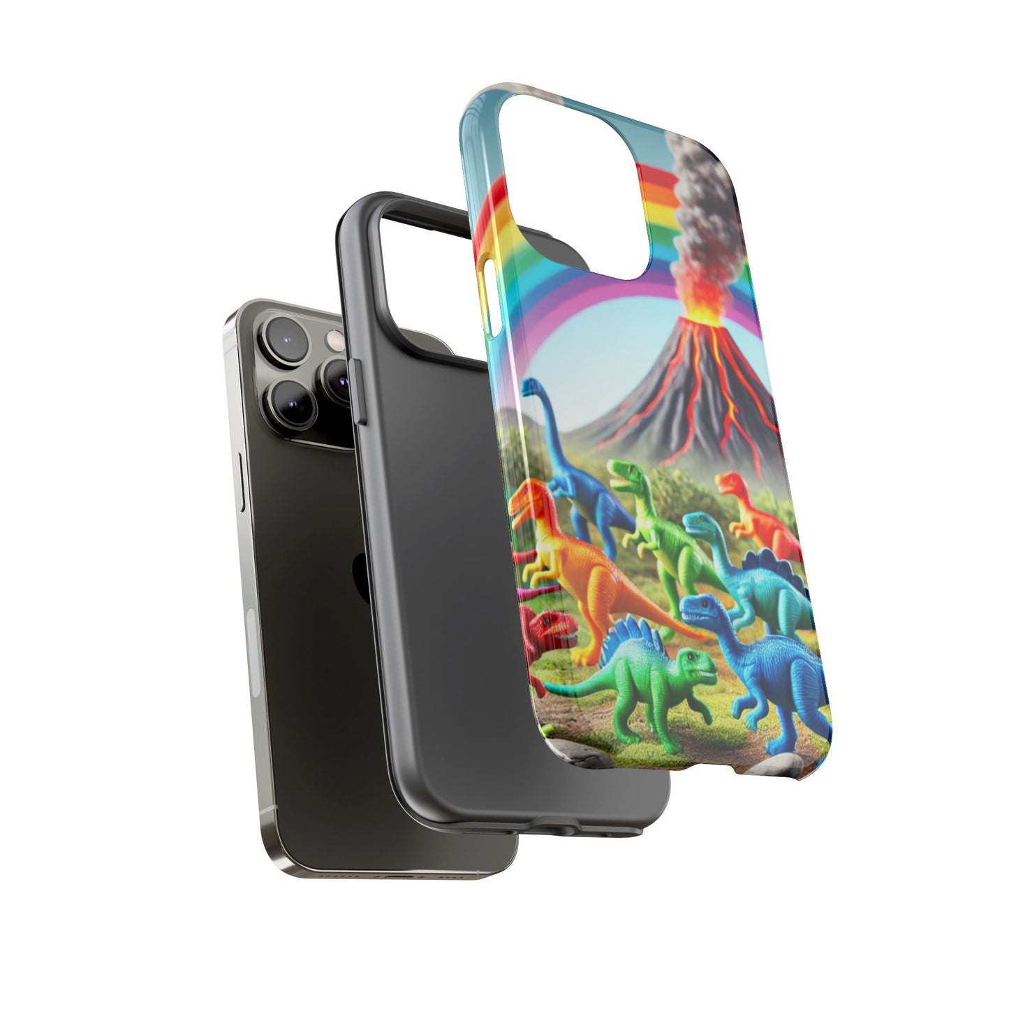 "Rainbow Dinosaurs" Mobile Phone Case