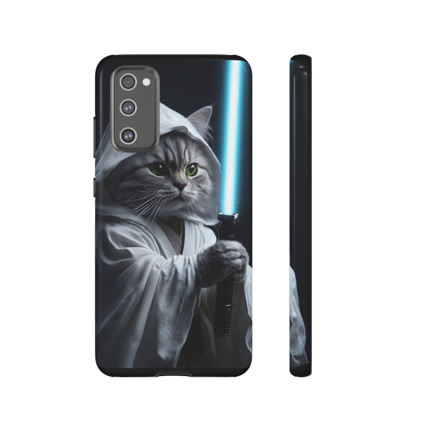 "Jedi Whisker" Mobile Phone Case (blue light sabre)