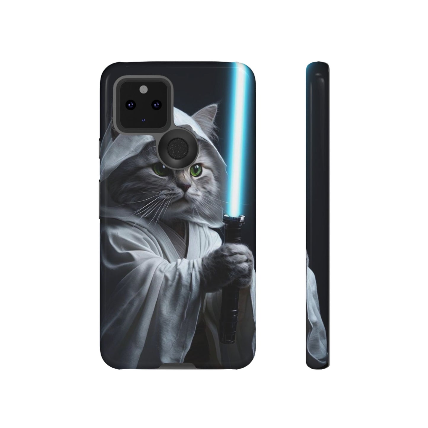 "Jedi Whisker" Mobile Phone Case (blue light sabre)