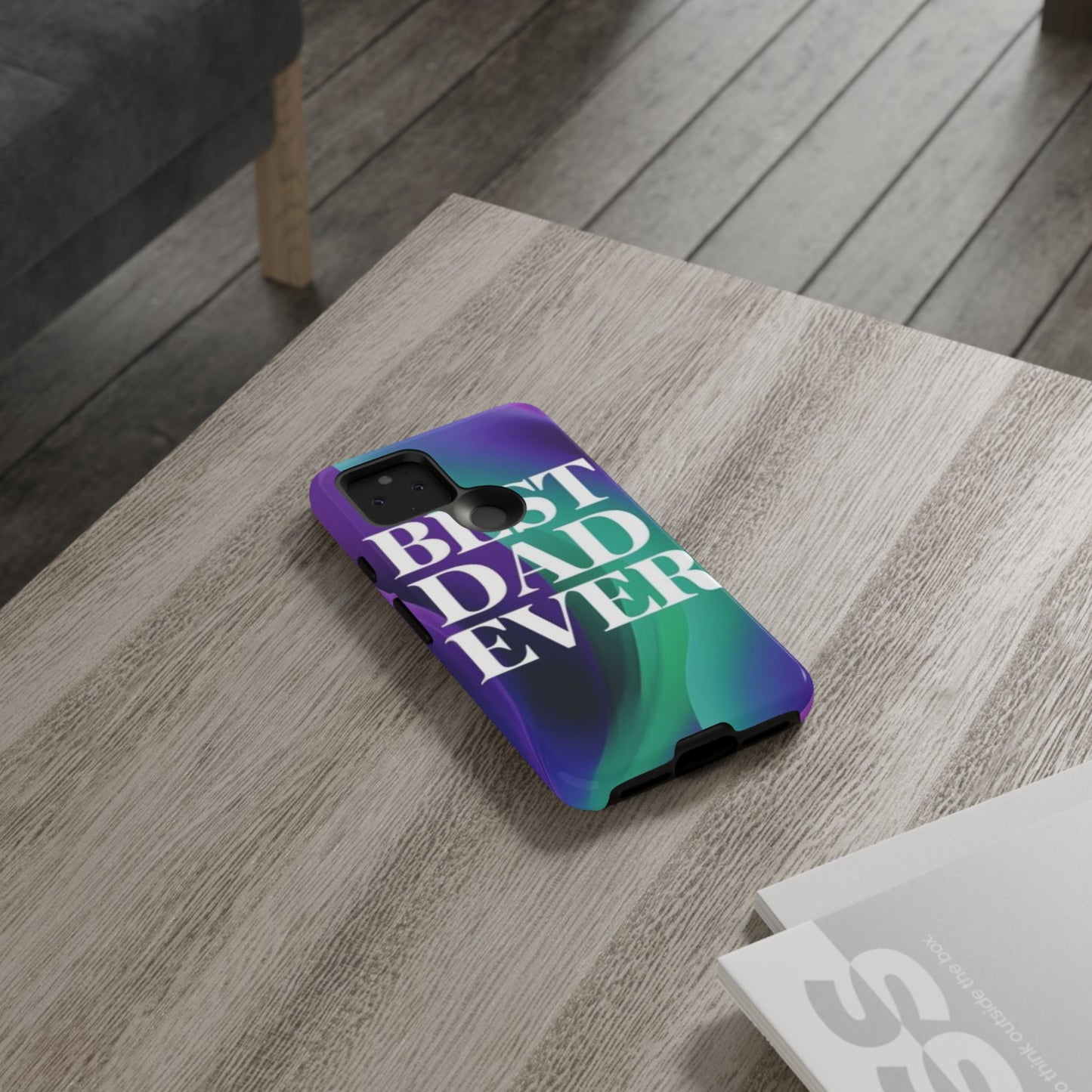"Best Dad Ever" Mobile Phone Case (purple)