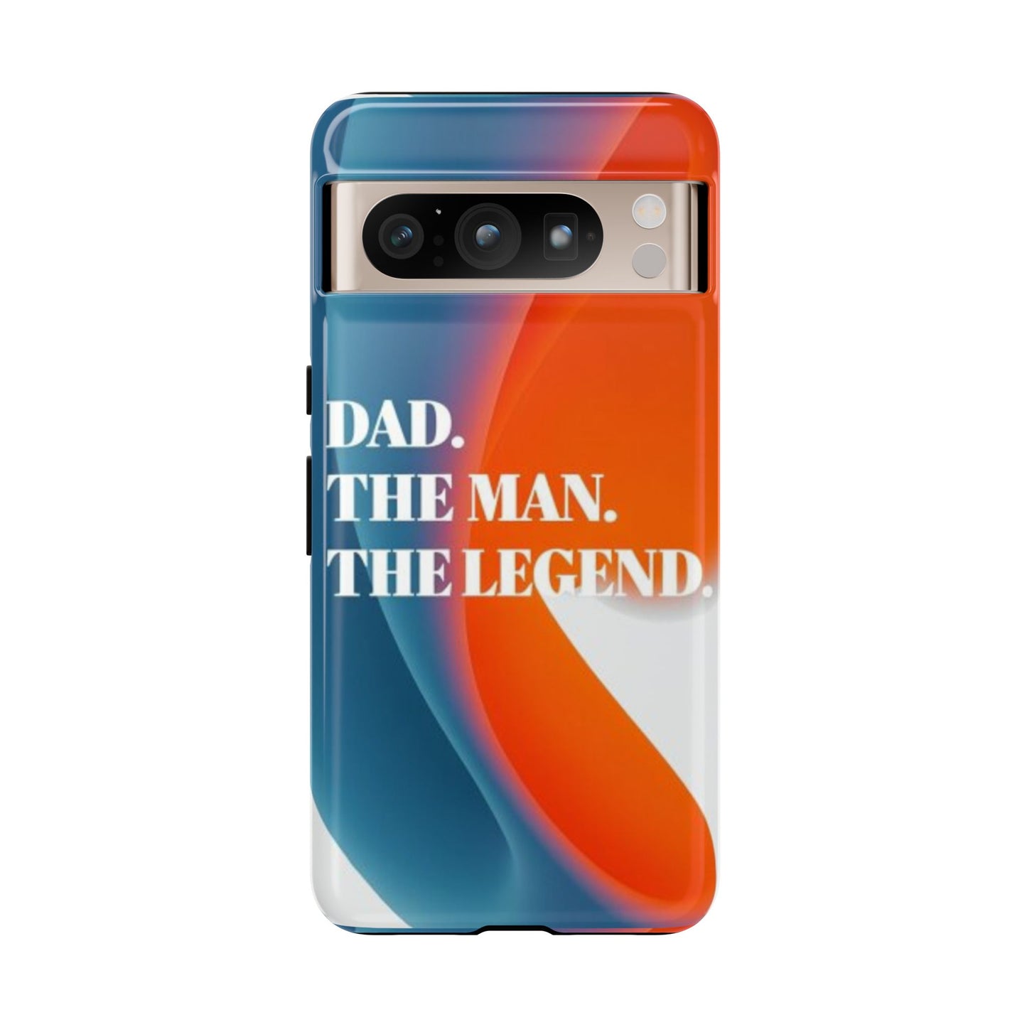 "Dad. The Man. The Legend." Mobile Phone Case (orange)