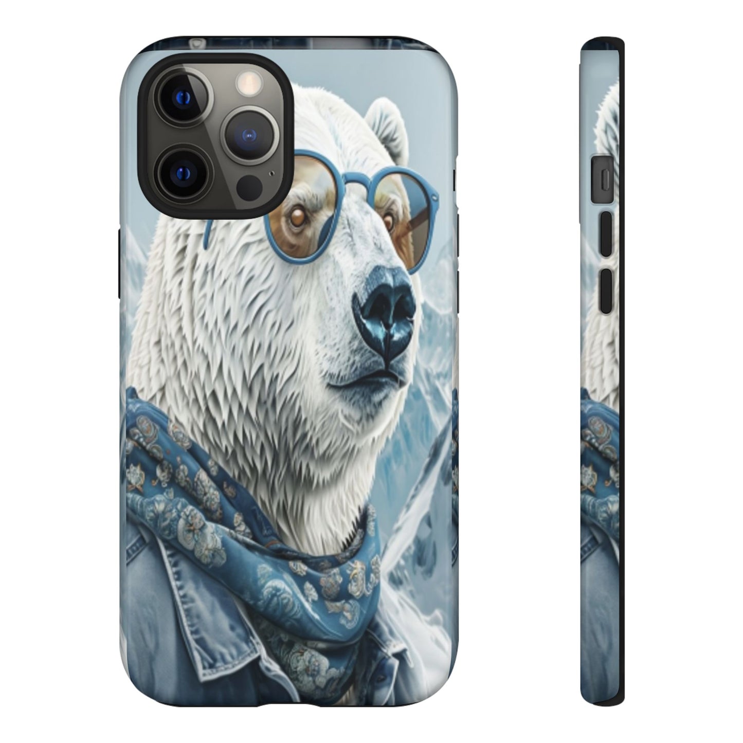 "Urban Zen Polar Bear" Mobile Phone Case (blue)