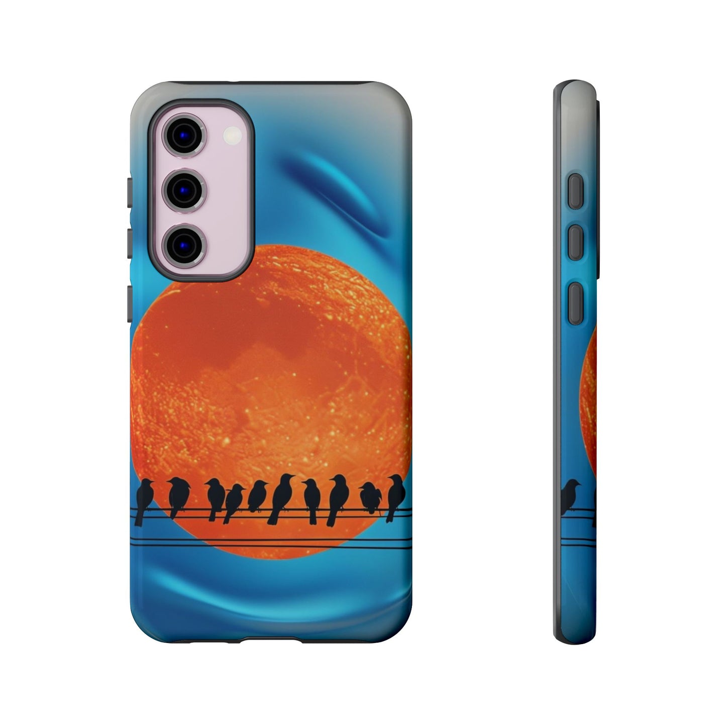 "The Feathered Assembly" Mobile Phone Case (orange)