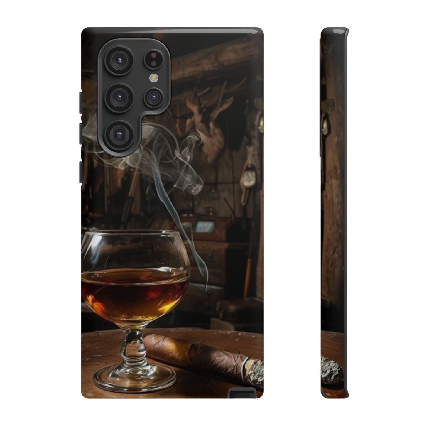 "Hot Whiskey and Cigar" Mobile Phone Case