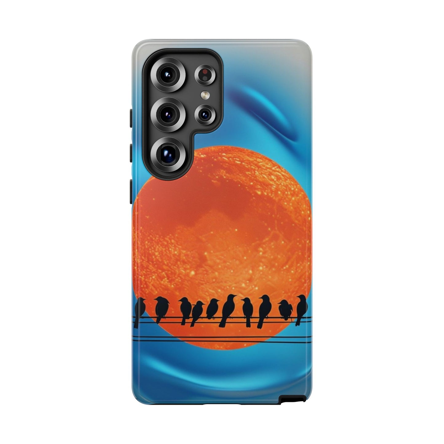 "The Feathered Assembly" Mobile Phone Case (orange)