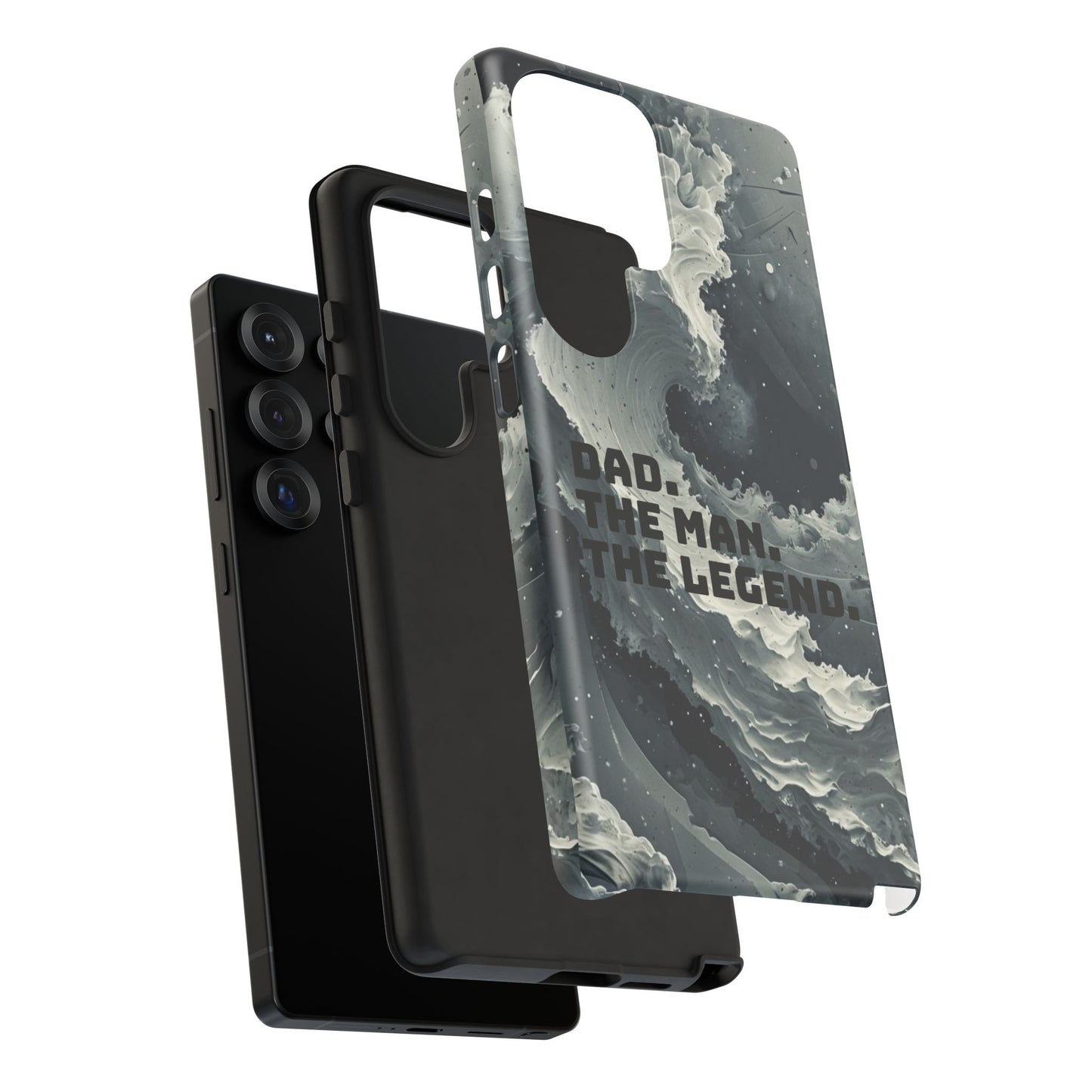 "Dad. The Man. The Legend" Mobile Phone Case (grey)